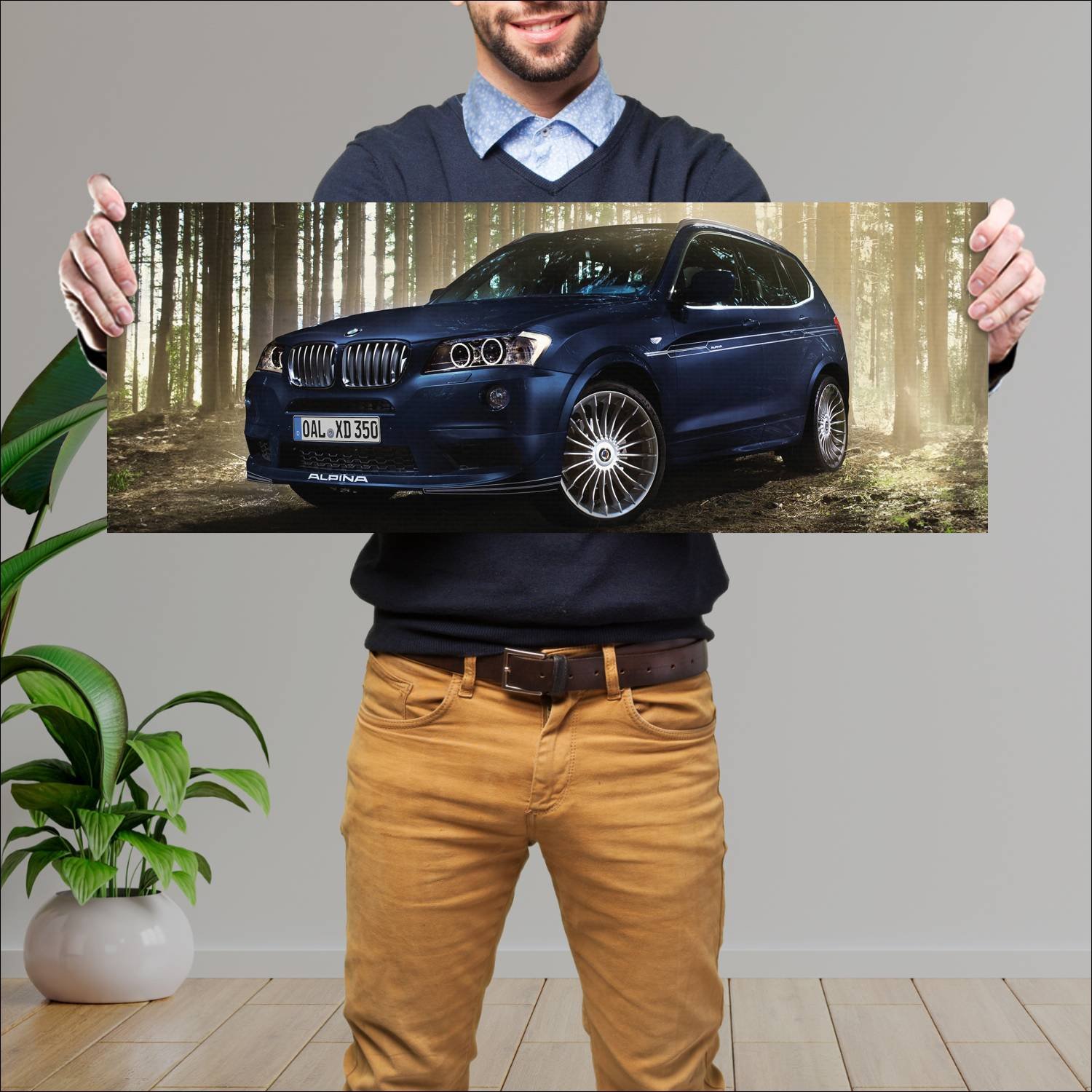 Cuadro grande 30x80cm 2013 alpina xd3 biturbo 1097 23 Bmw