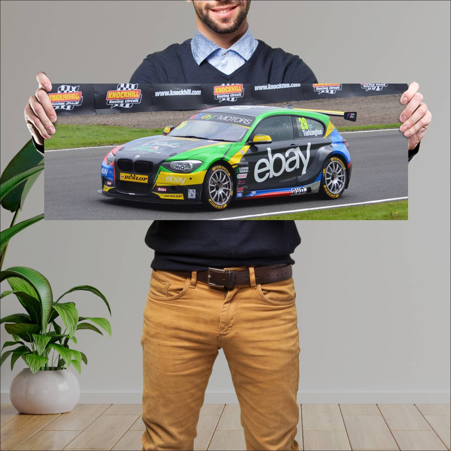 Cuadro grande 30x80cm 2013 bmw 1 series btcc auto 24 Bmw
