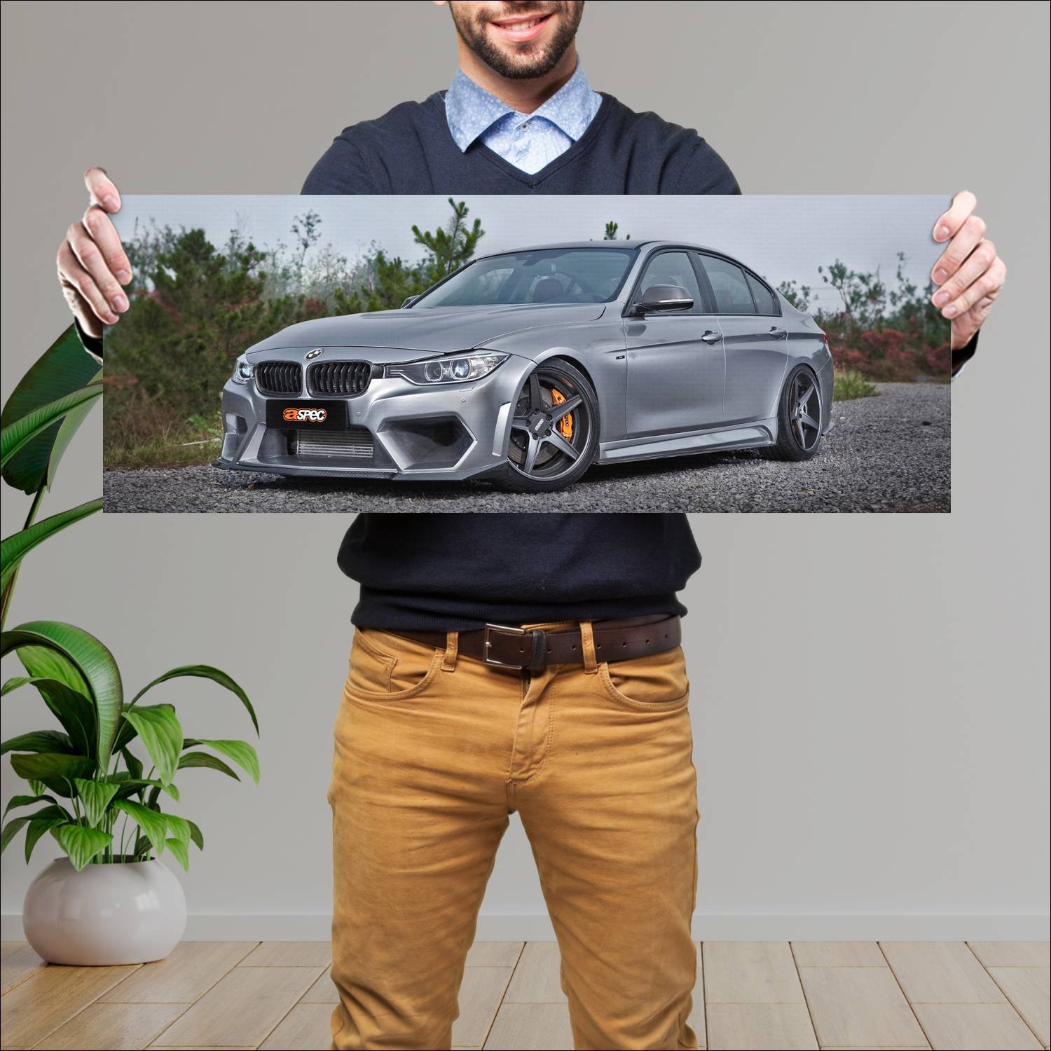 Cuadro grande 30x80cm 2013 bmw 3 series by aspec 1 28 Bmw