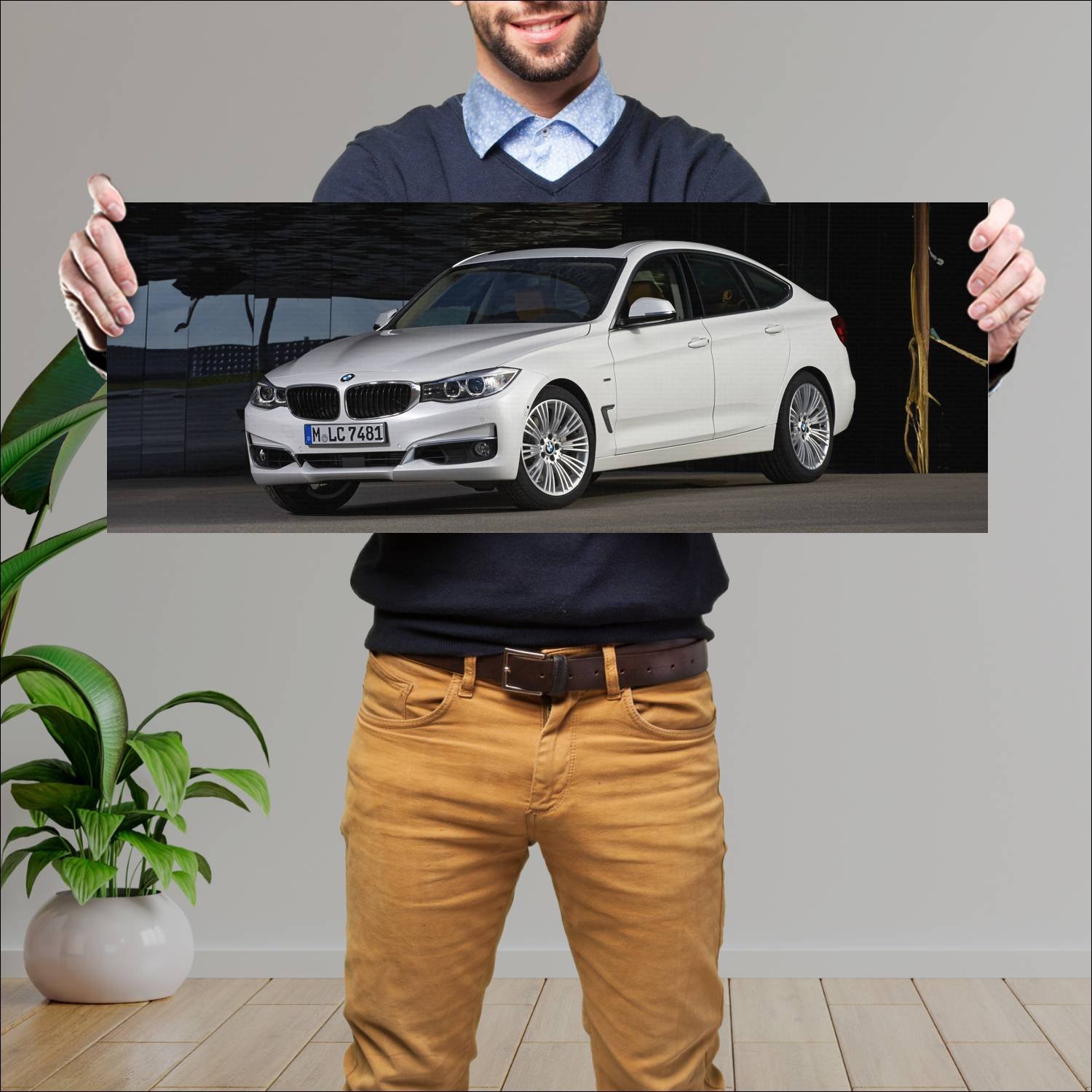 Cuadro grande 30x80cm 2013 bmw 3 series gran turis 30 Bmw