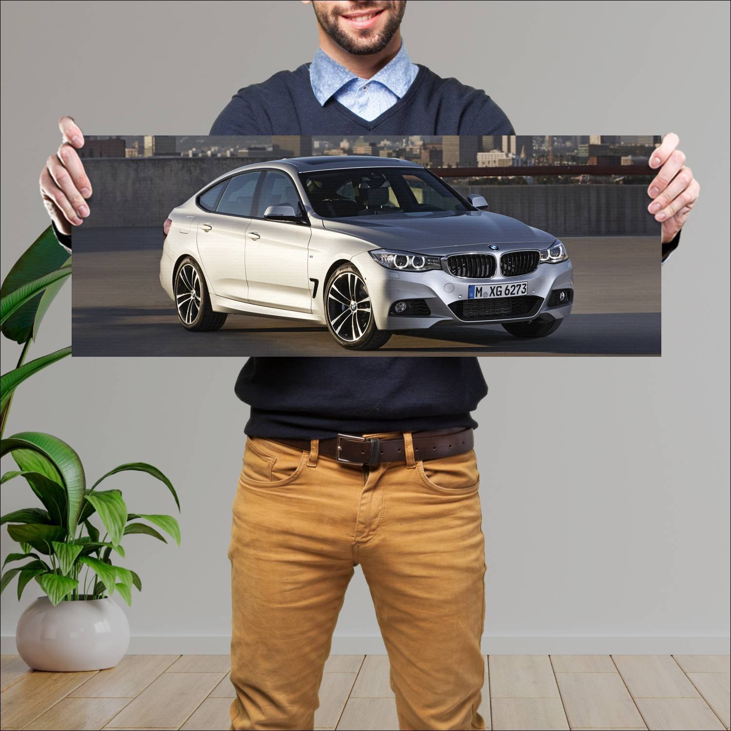 Cuadro grande 30x80cm 2013 bmw 3 series gran turis 32 Bmw