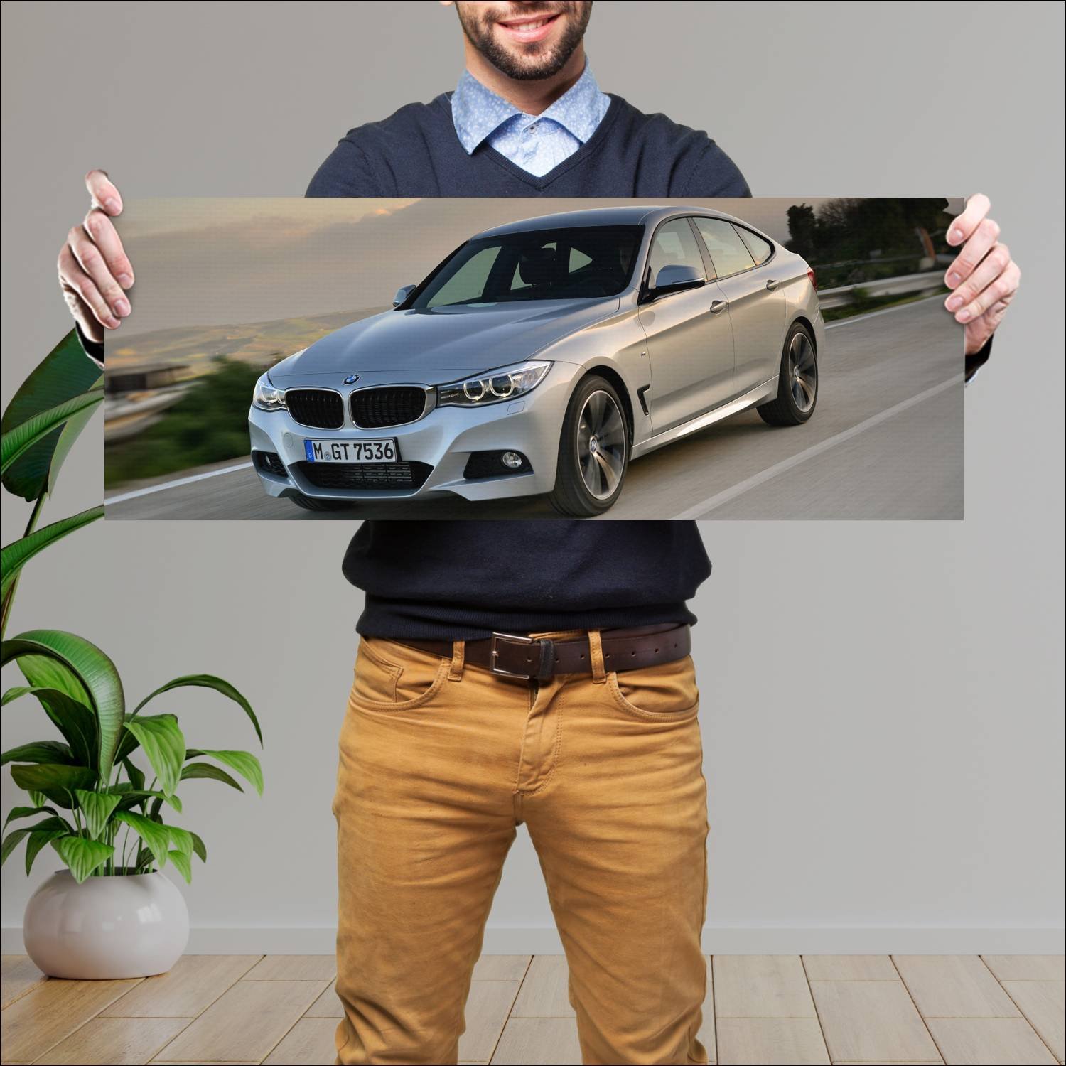 Cuadro grande 30x80cm 2013 bmw 3 series gran turis 33 Bmw