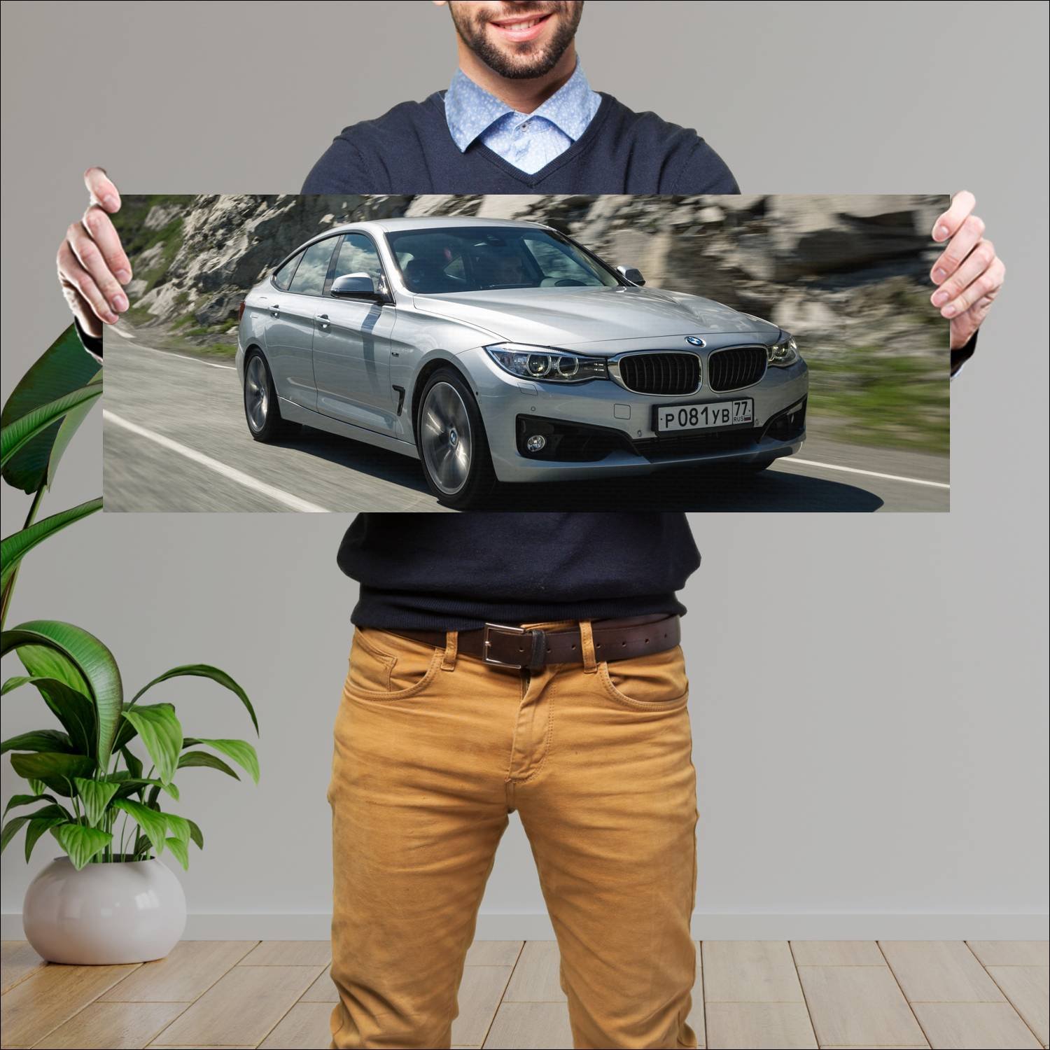 Cuadro grande 30x80cm 2013 bmw 3 series gran turis 34 Bmw