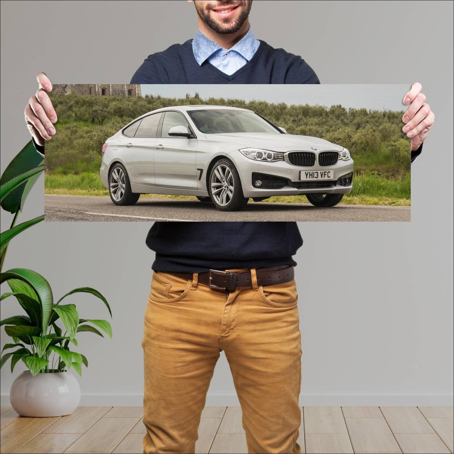 Cuadro grande 30x80cm 2013 bmw 3 series gran turis 35 Bmw