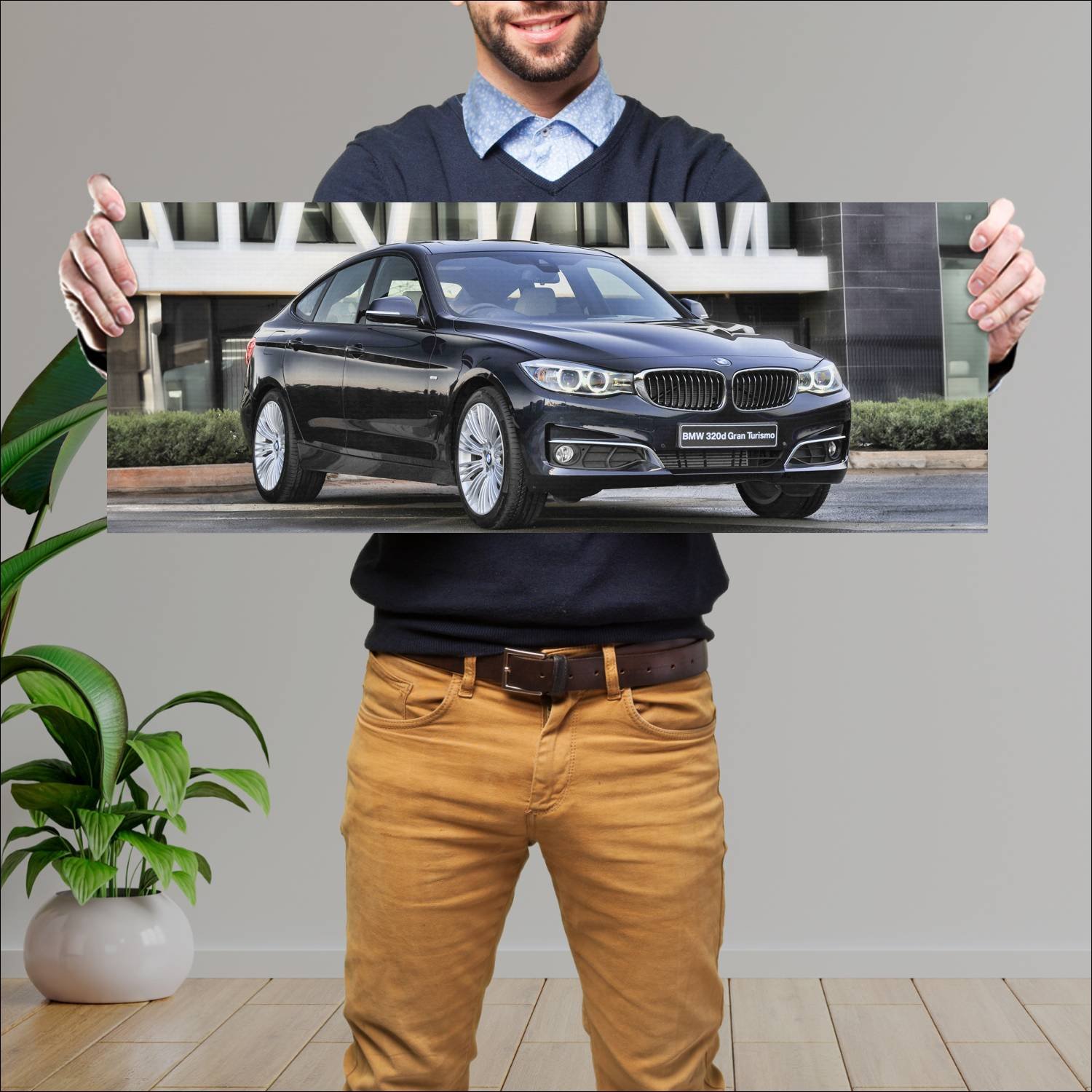 Cuadro grande 30x80cm 2013 bmw 3 series gran turis 36 Bmw