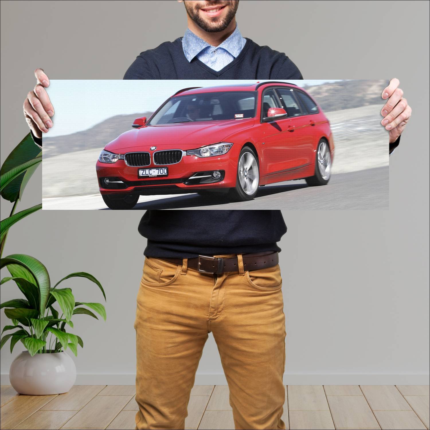 Cuadro grande 30x80cm 2013 bmw 3 series touring au 39 Bmw