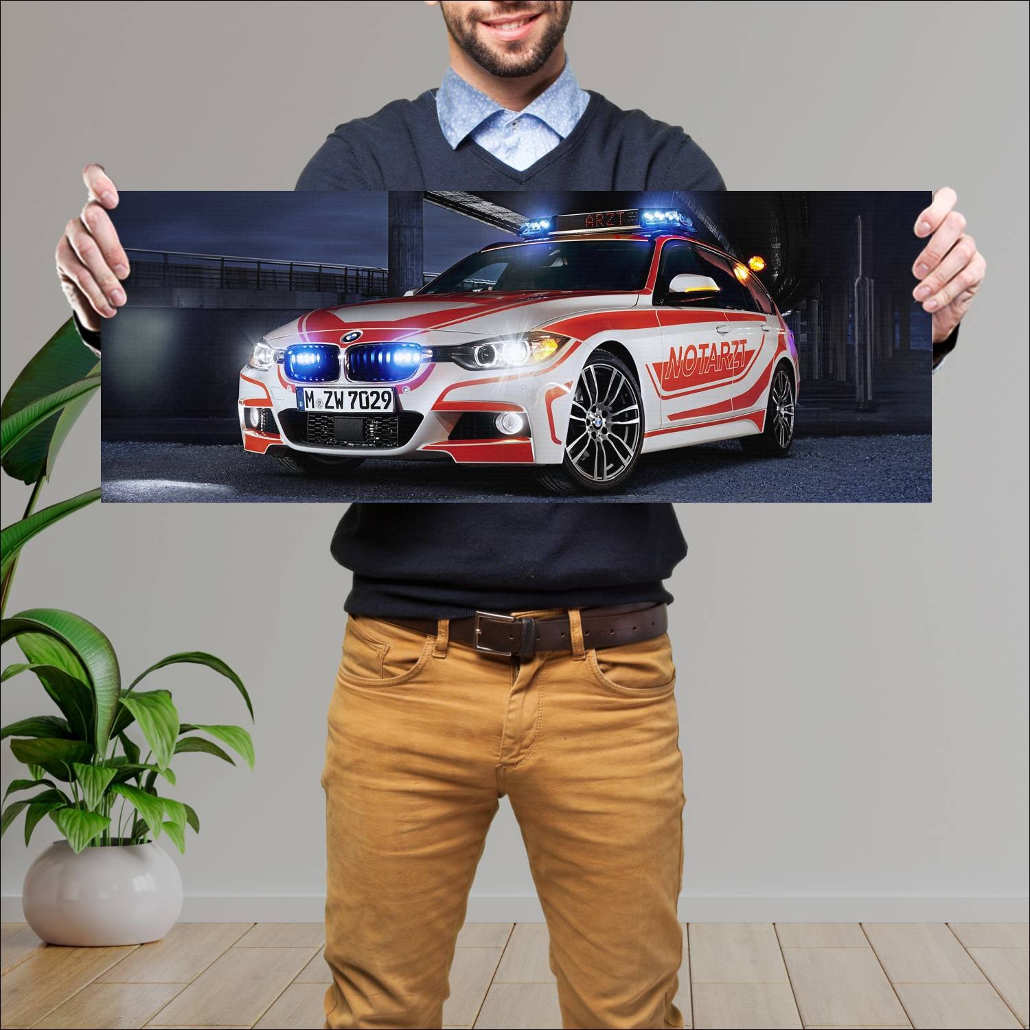 Cuadro grande 30x80cm 2013 bmw 3 series touring m 40 Bmw