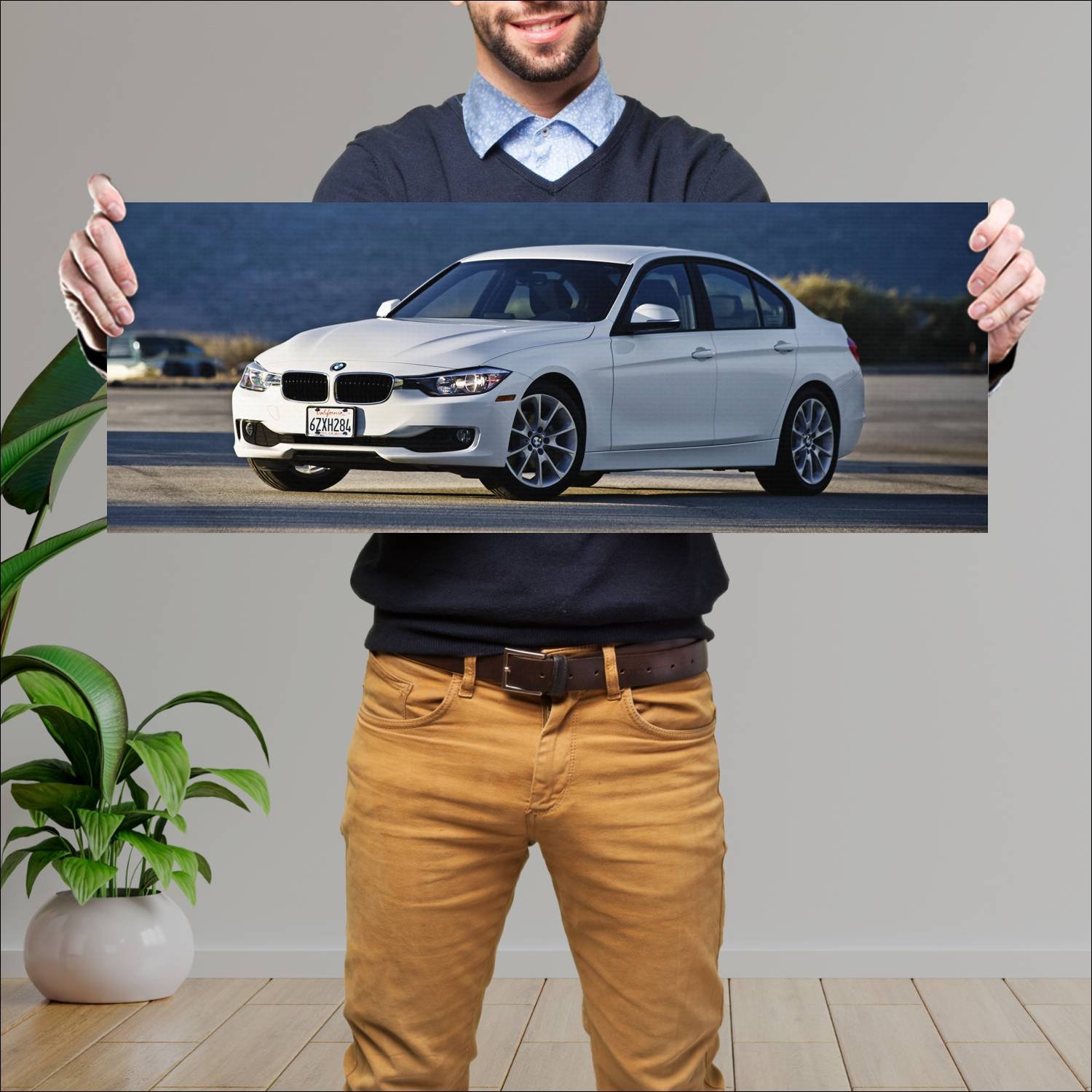 Cuadro grande 30x80cm 2013 bmw 3 series us auto 41 Bmw
