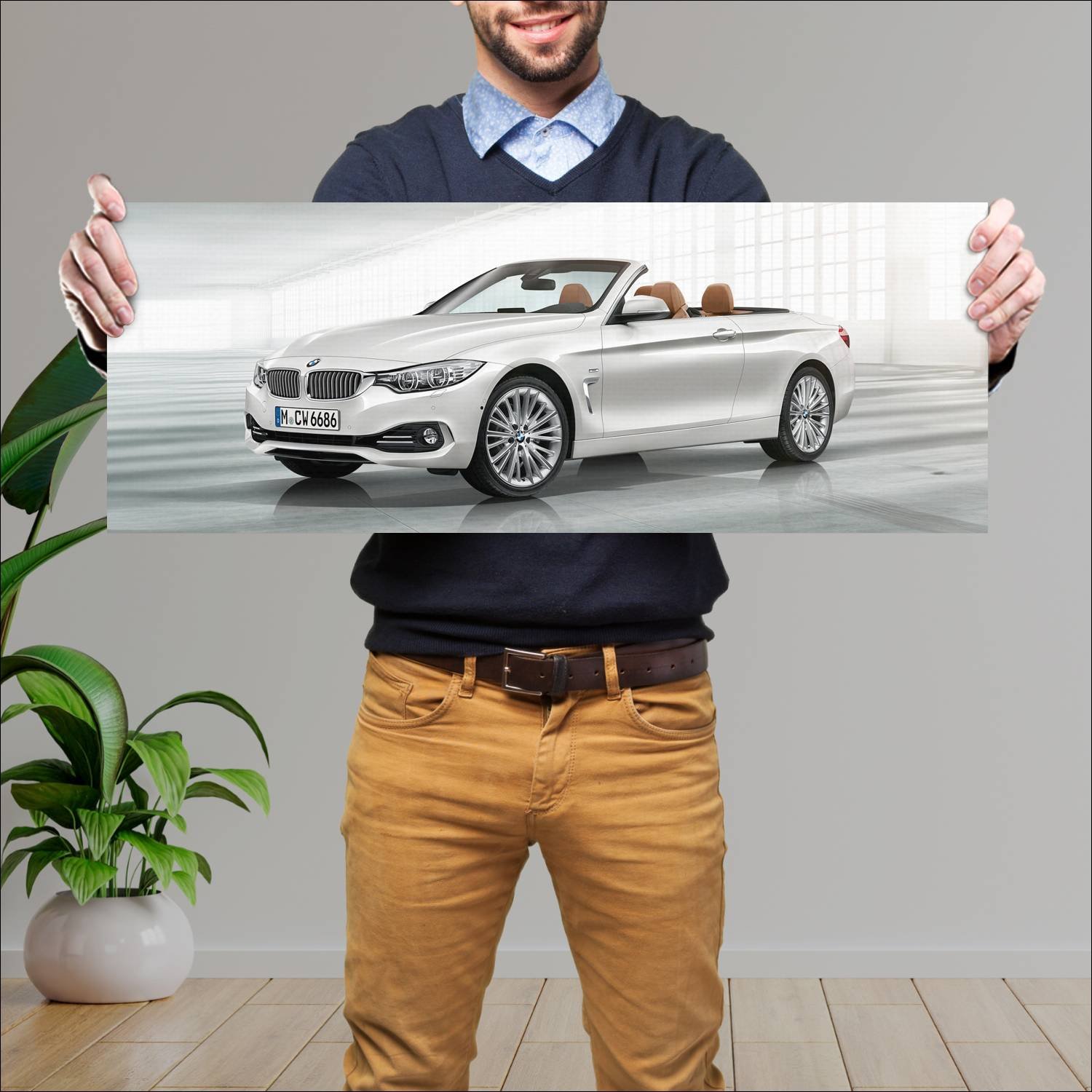 Cuadro grande 30x80cm 2013 bmw 4 series convertibl 42 Bmw