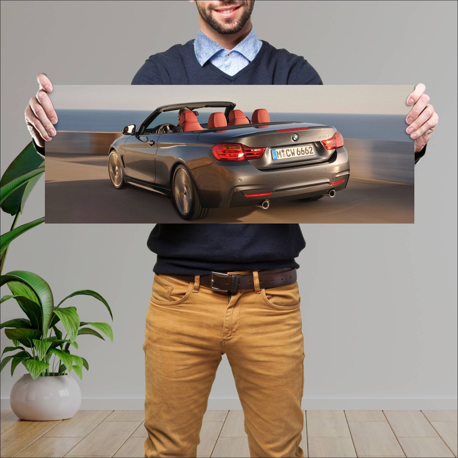 Cuadro grande 30x80cm 2013 bmw 4 series convertibl 44 Bmw