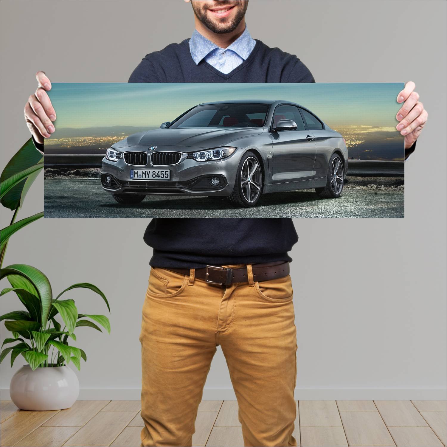 Cuadro grande 30x80cm 2013 bmw 4 series coupe 8413 45 Bmw