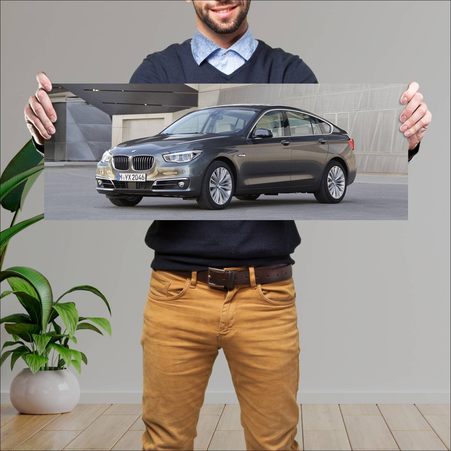 Cuadro grande 30x80cm 2013 bmw 5 series gran turis 56 Bmw