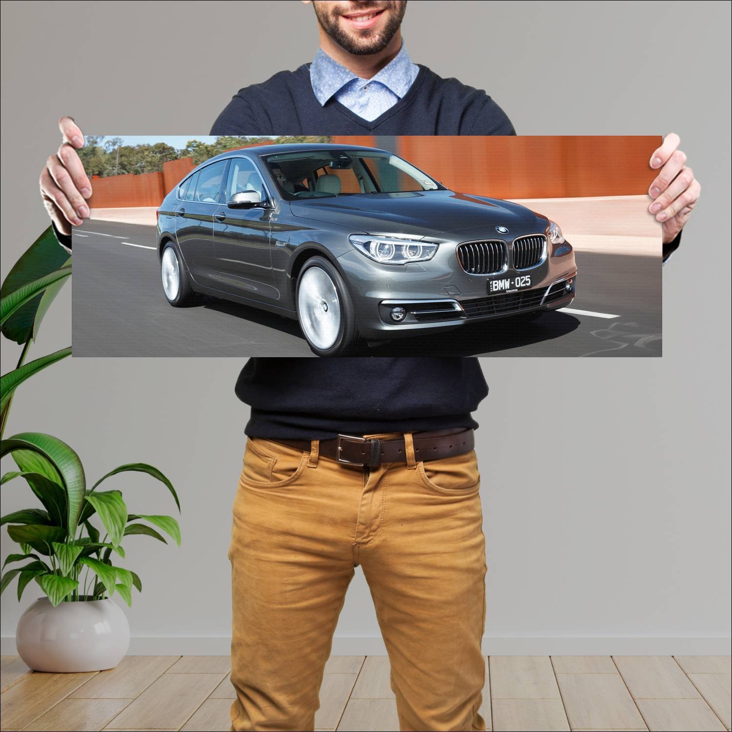 Cuadro grande 30x80cm 2013 bmw 5 series gran turis 57 Bmw