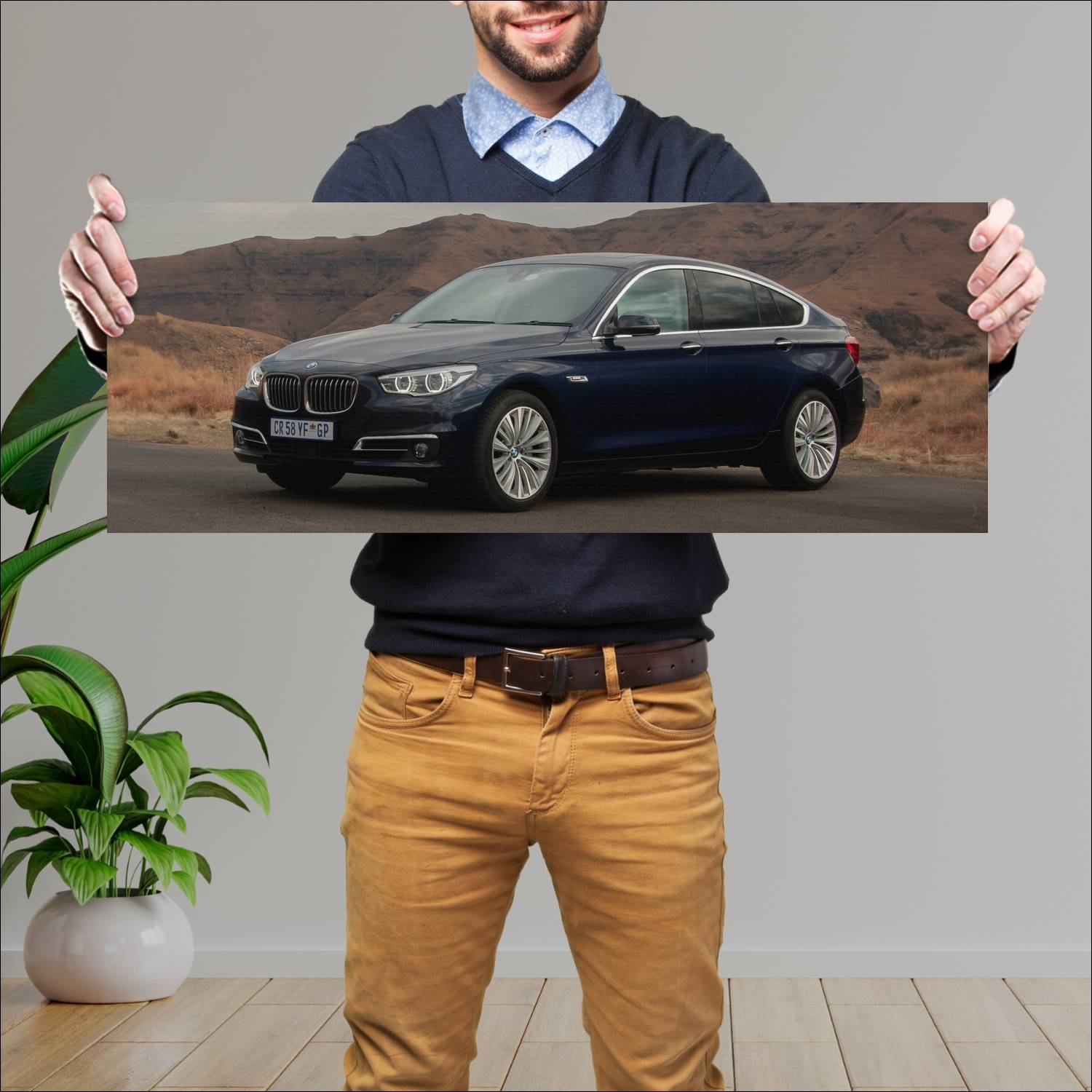 Cuadro grande 30x80cm 2013 bmw 5 series gran turis 59 Bmw