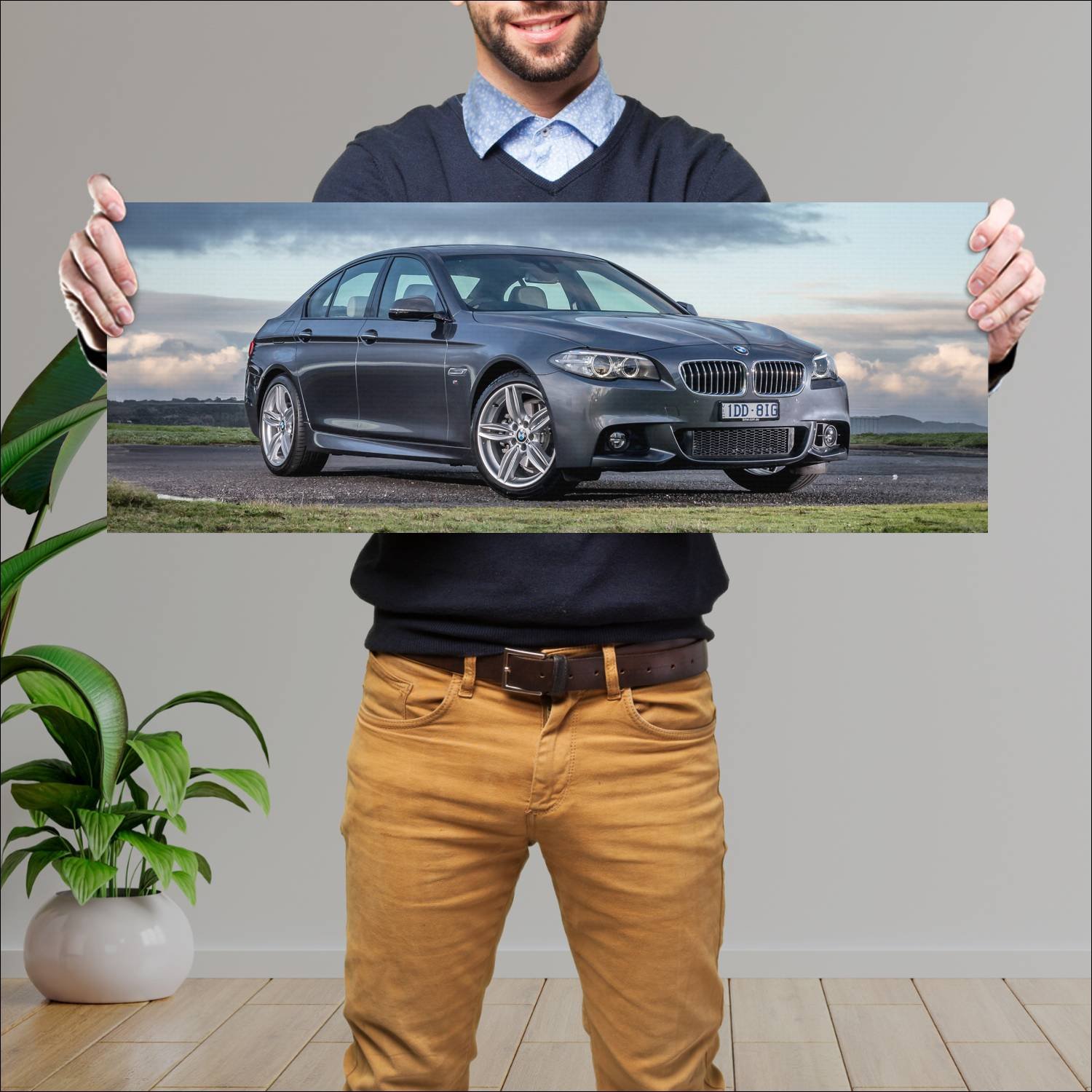 Cuadro grande 30x80cm 2013 bmw 5 series m sport au 61 Bmw