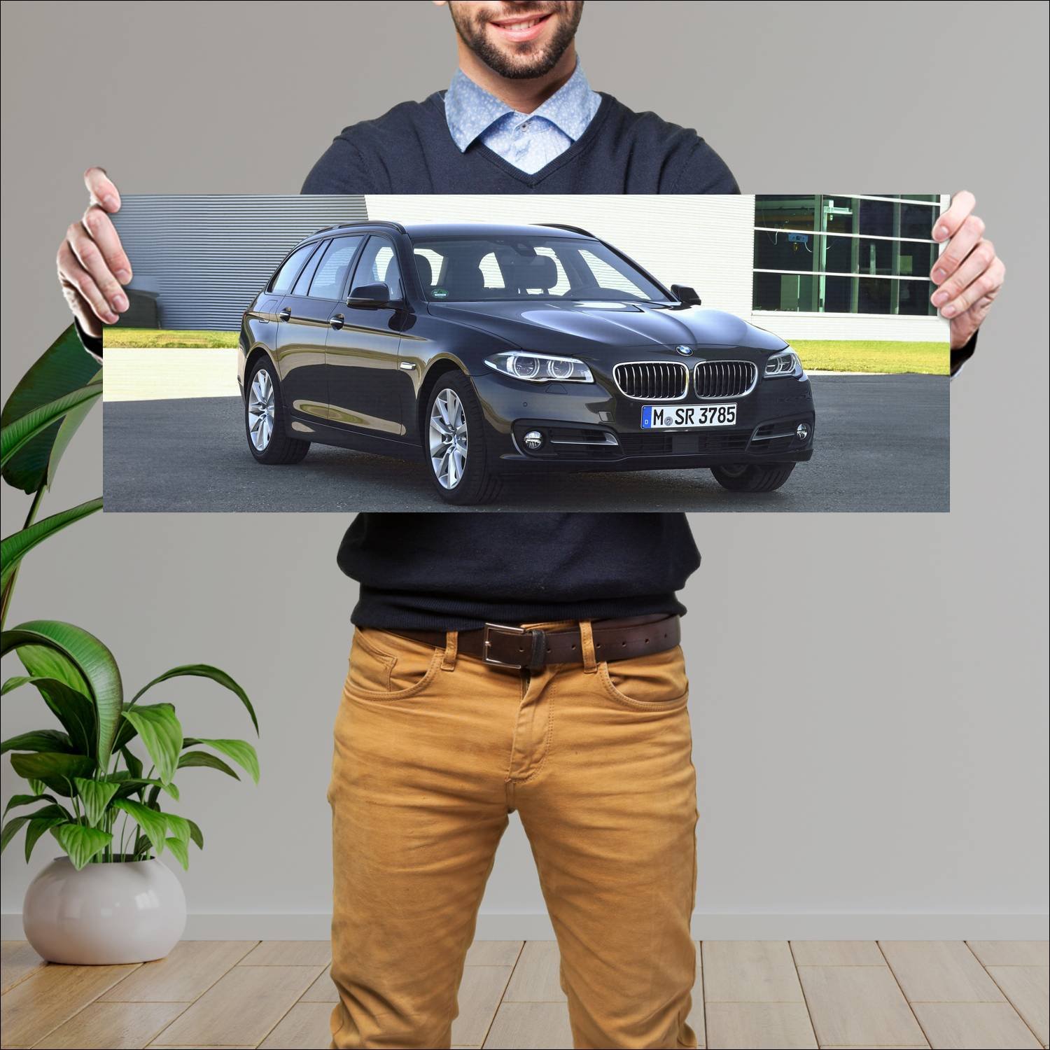 Cuadro grande 30x80cm 2013 bmw 5 series touring 82 62 Bmw