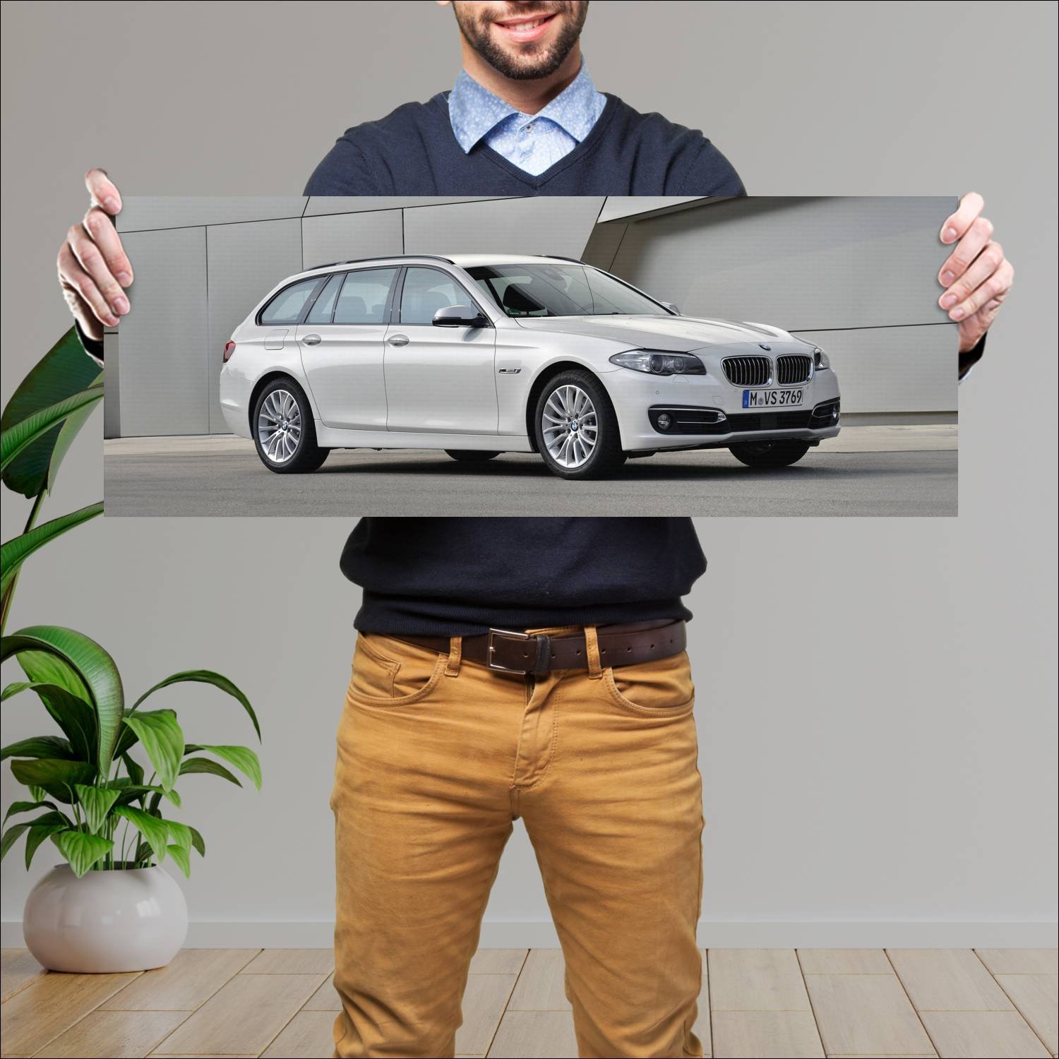 Cuadro grande 30x80cm 2013 bmw 5 series touring 82 64 Bmw