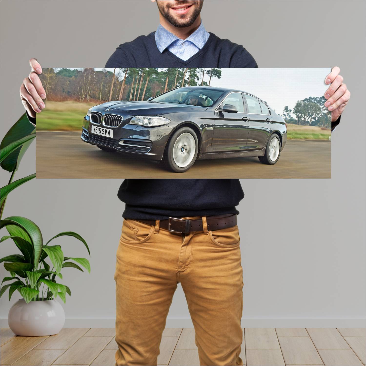 Cuadro grande 30x80cm 2013 bmw 5 series uk auto 67 Bmw