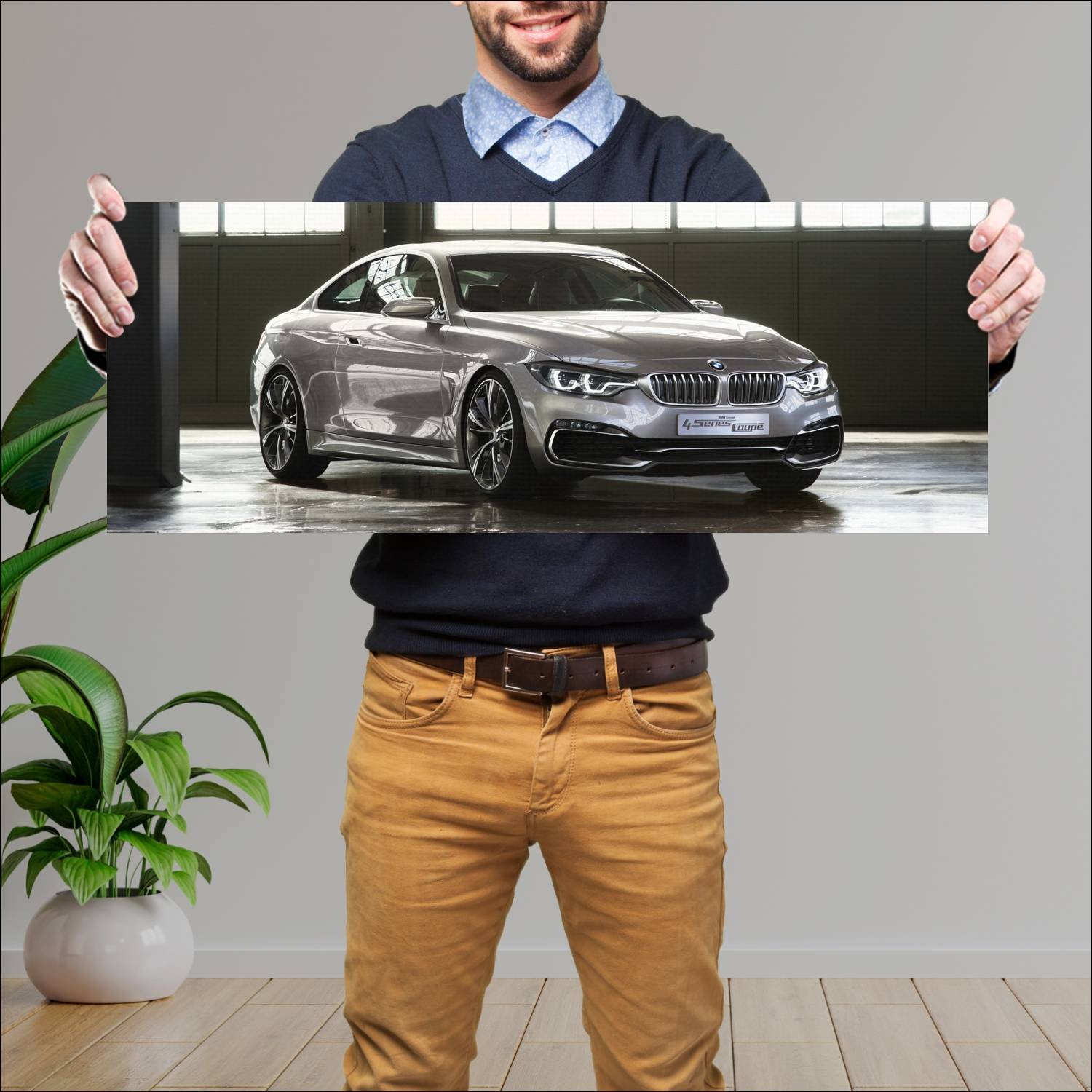 Cuadro grande 30x80cm 2013 bmw concept 4 series co 75 Bmw
