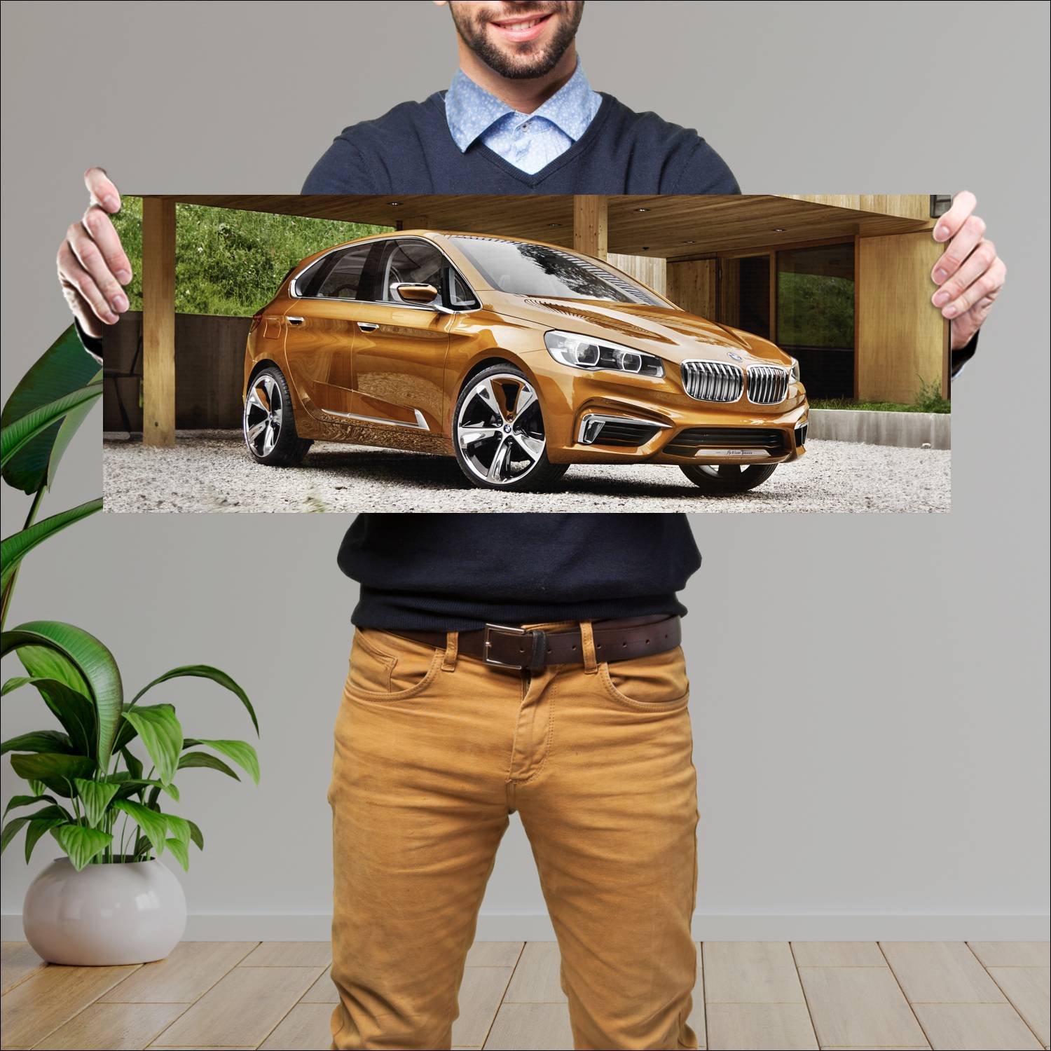 Cuadro grande 30x80cm 2013 bmw concept active tour 76 Bmw