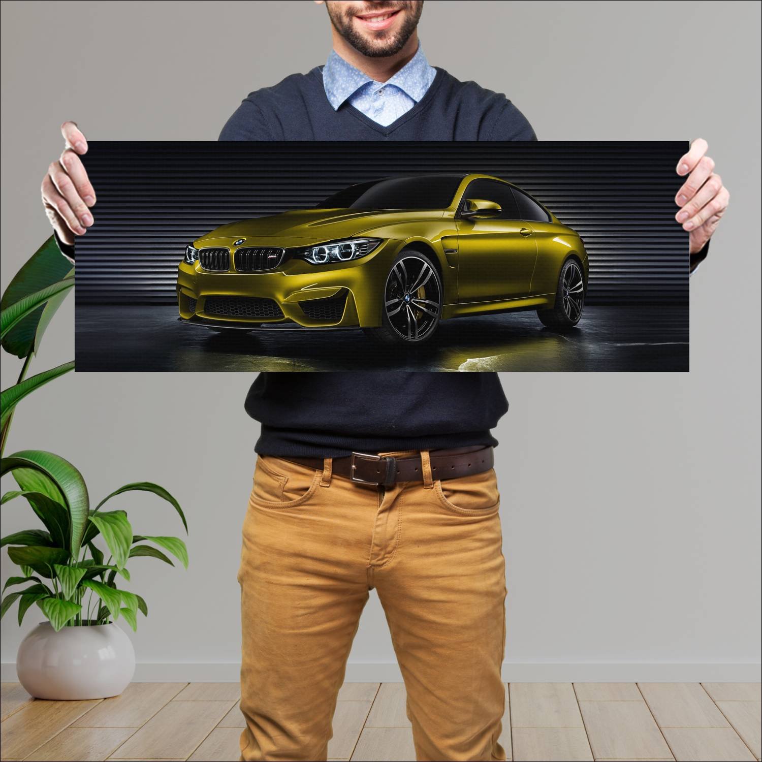 Cuadro grande 30x80cm 2013 bmw concept m4 coupe 84 77 Bmw
