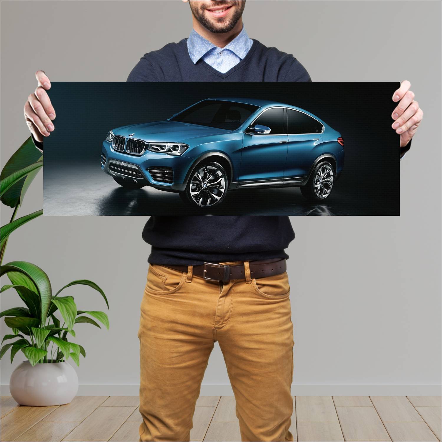 Cuadro grande 30x80cm 2013 bmw concept x4 auto 78 Bmw
