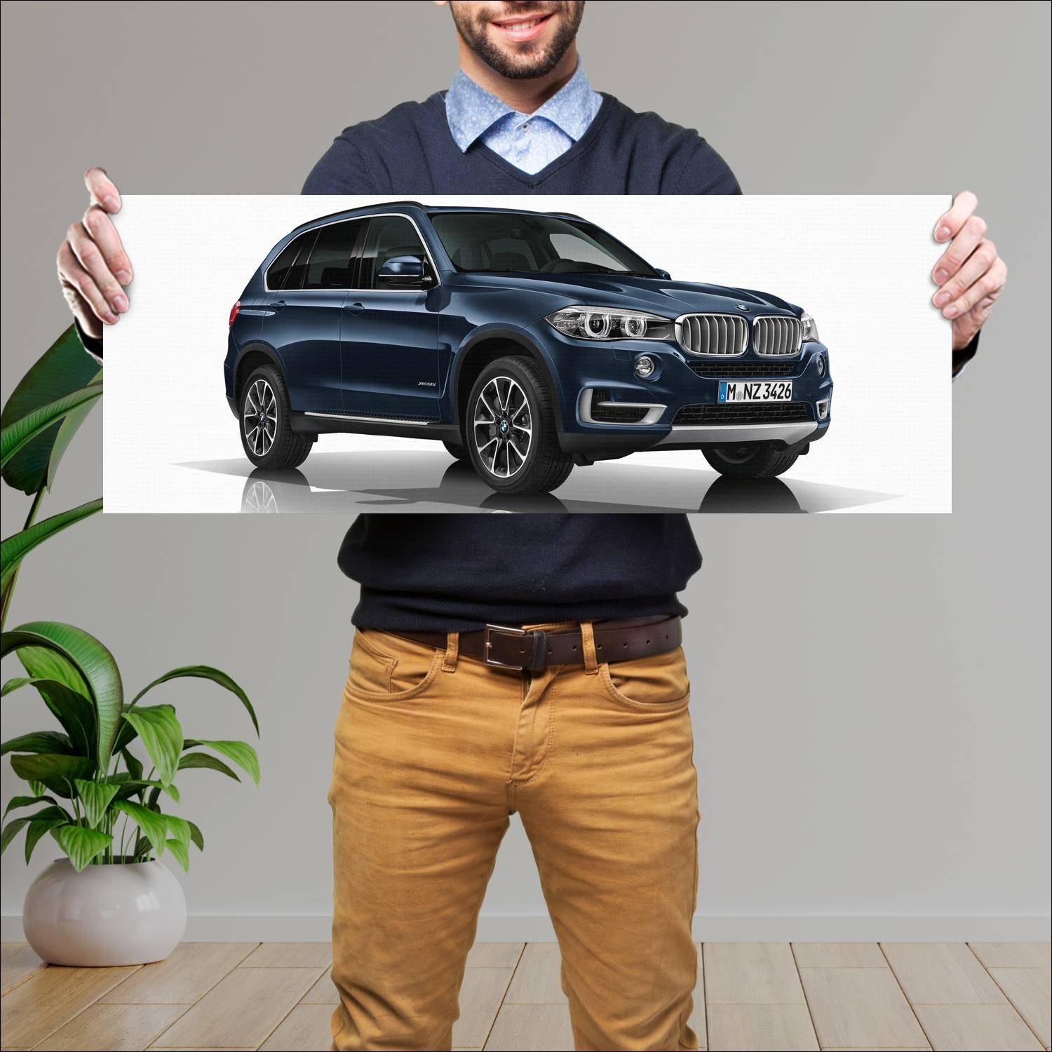 Cuadro grande 30x80cm 2013 bmw concept x5 security 80 Bmw