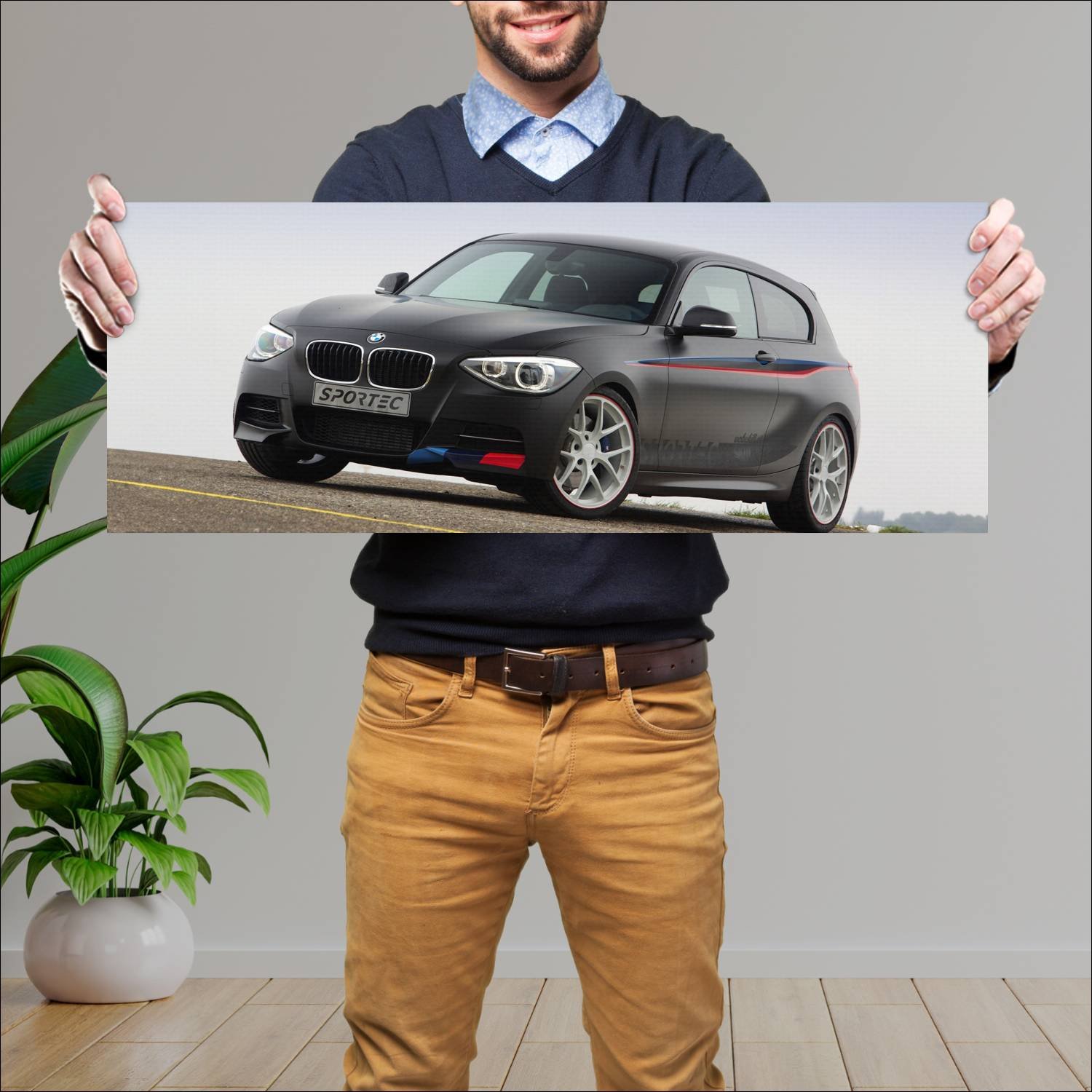 Cuadro grande 30x80cm 2013 bmw m135i by sportec 3 83 Bmw