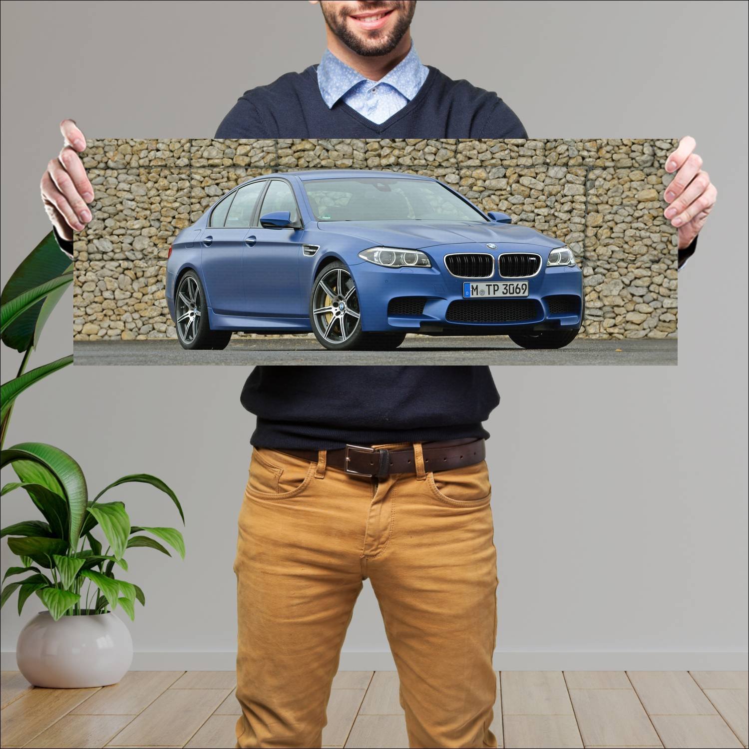 Cuadro grande 30x80cm 2013 bmw m5 competition pack 87 Bmw