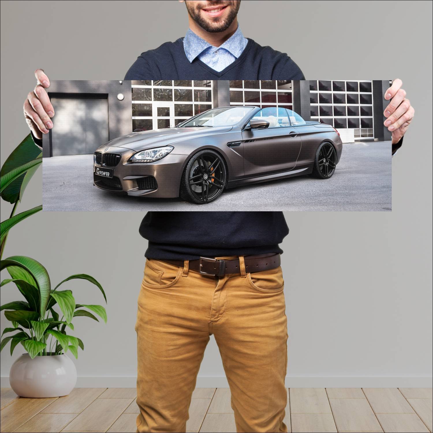 Cuadro grande 30x80cm 2013 bmw m6 convertible by g 90 Bmw
