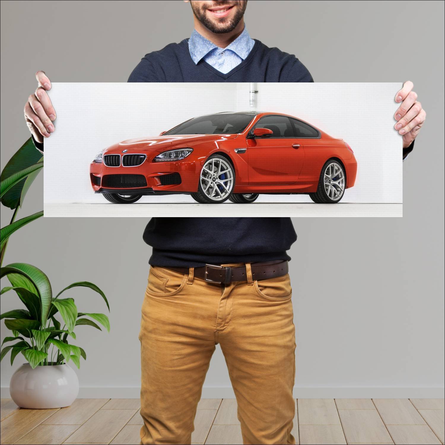 Cuadro grande 30x80cm 2013 bmw m6 coupe by vorstei 93 Bmw