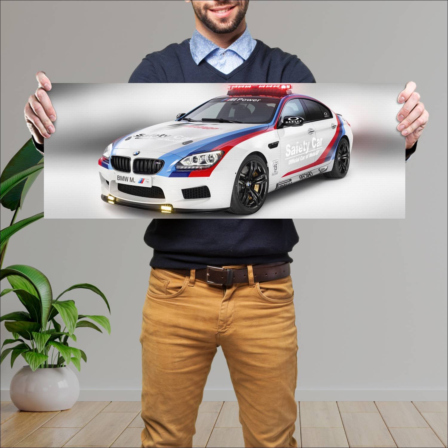 Cuadro grande 30x80cm 2013 bmw m6 gran coupe motog 99 Bmw