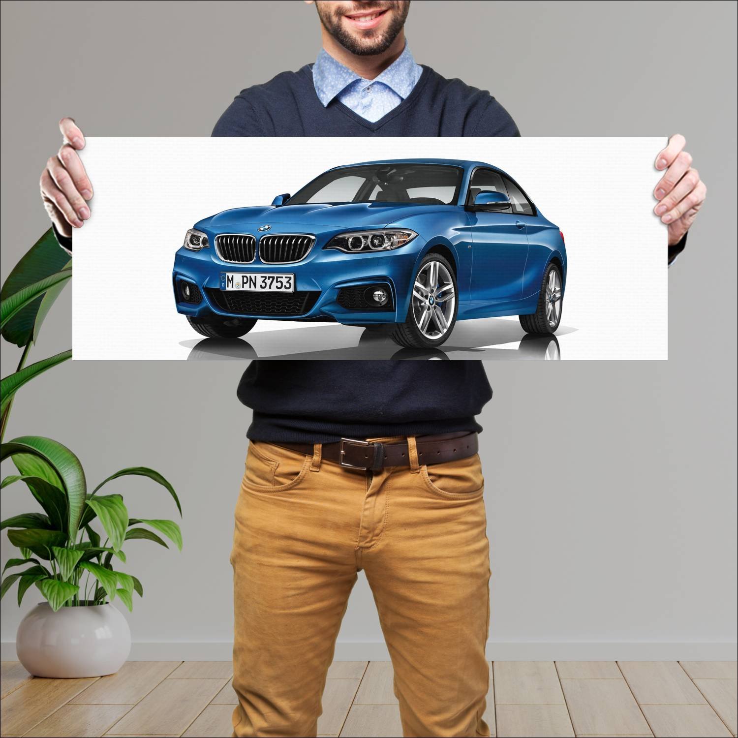 Cuadro grande 30x80cm 2014 bmw 2 series coupe m sp 135 Bmw