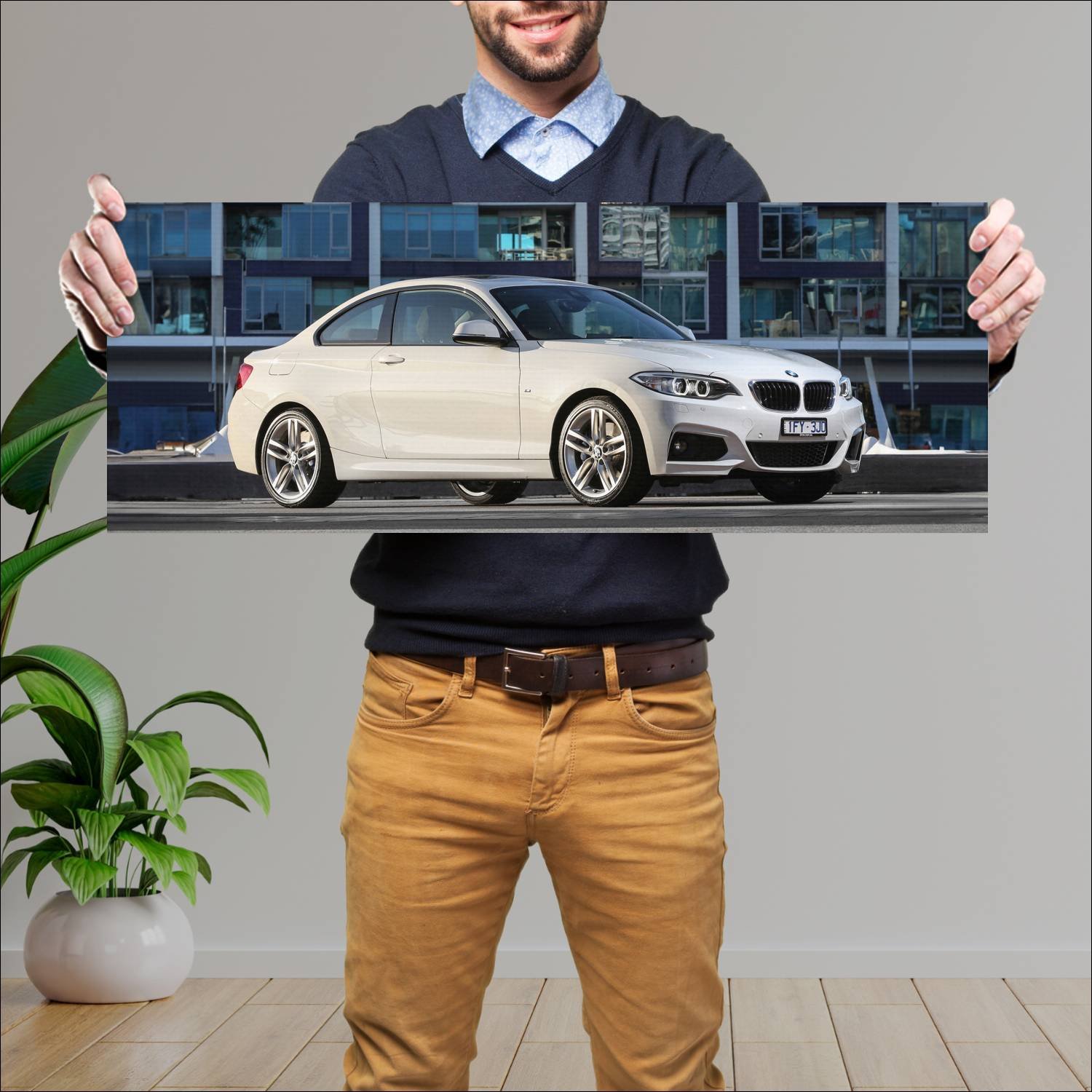 Cuadro grande 30x80cm 2014 bmw 2 series coupe m sp 136 Bmw