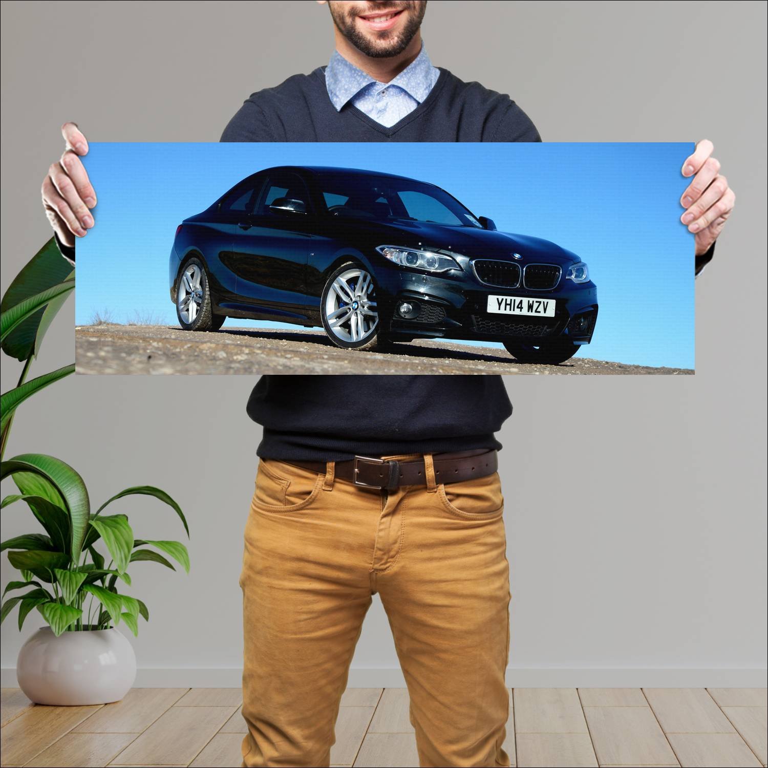 Cuadro grande 30x80cm 2014 bmw 2 series coupe m sp 137 Bmw