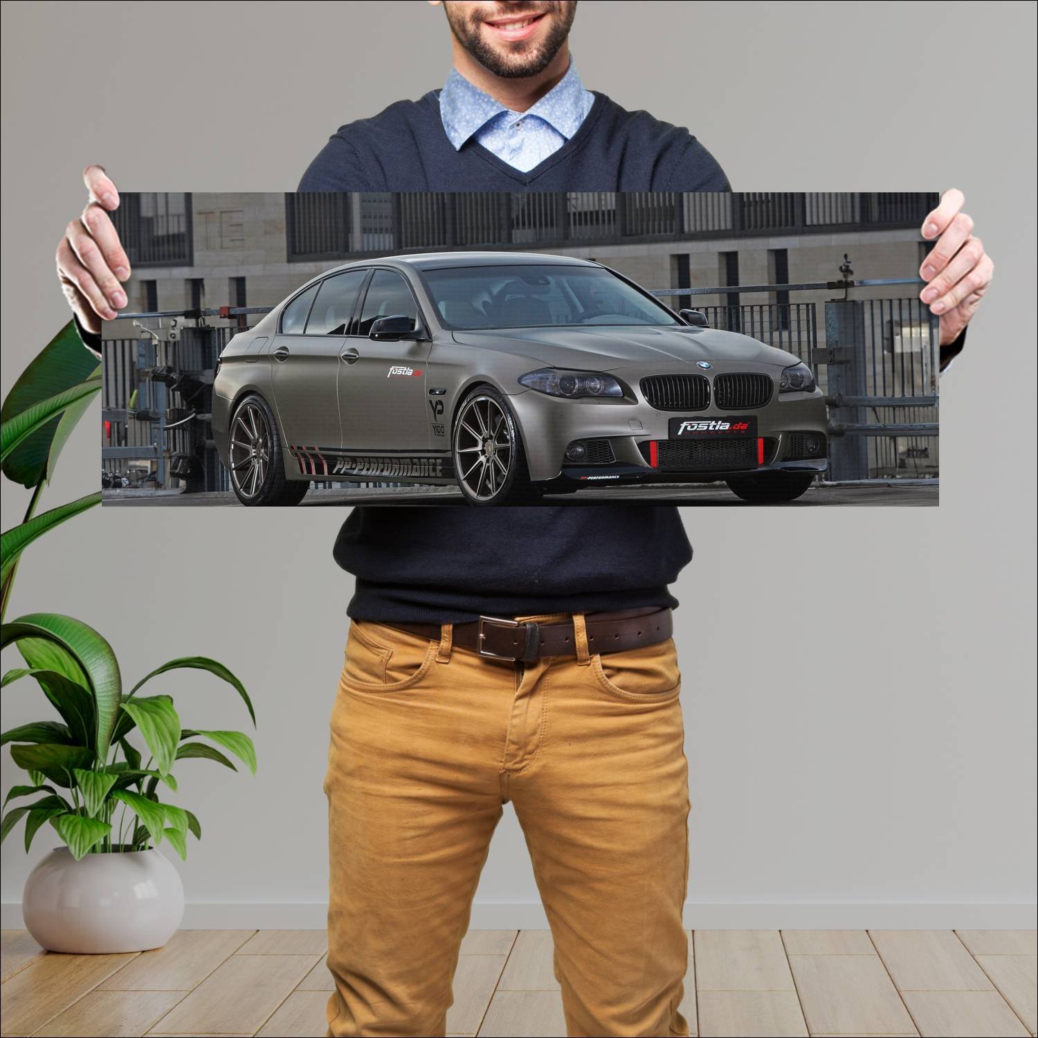 Cuadro grande 30x80cm 2014 bmw 5 series by fostla 162 Bmw