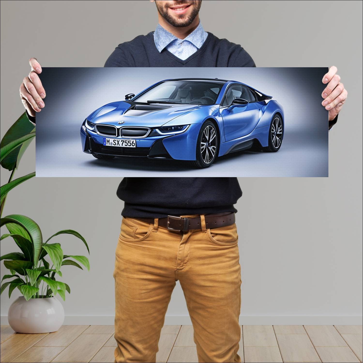 Cuadro grande 30x80cm 2014 bmw i8 pure impulse pac 174 Bmw