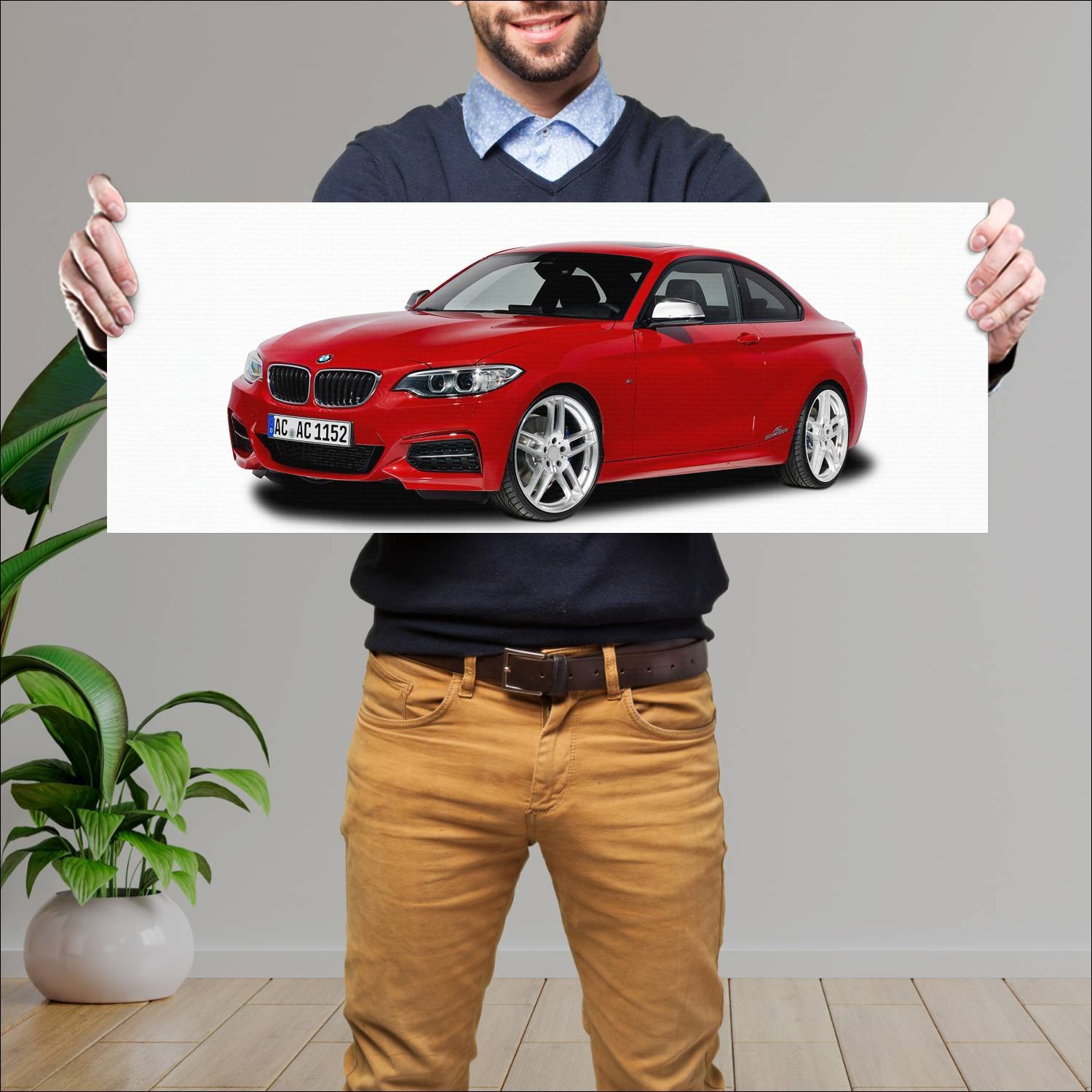 Cuadro grande 30x80cm 2014 bmw m235i coupe by ac s 179 Bmw