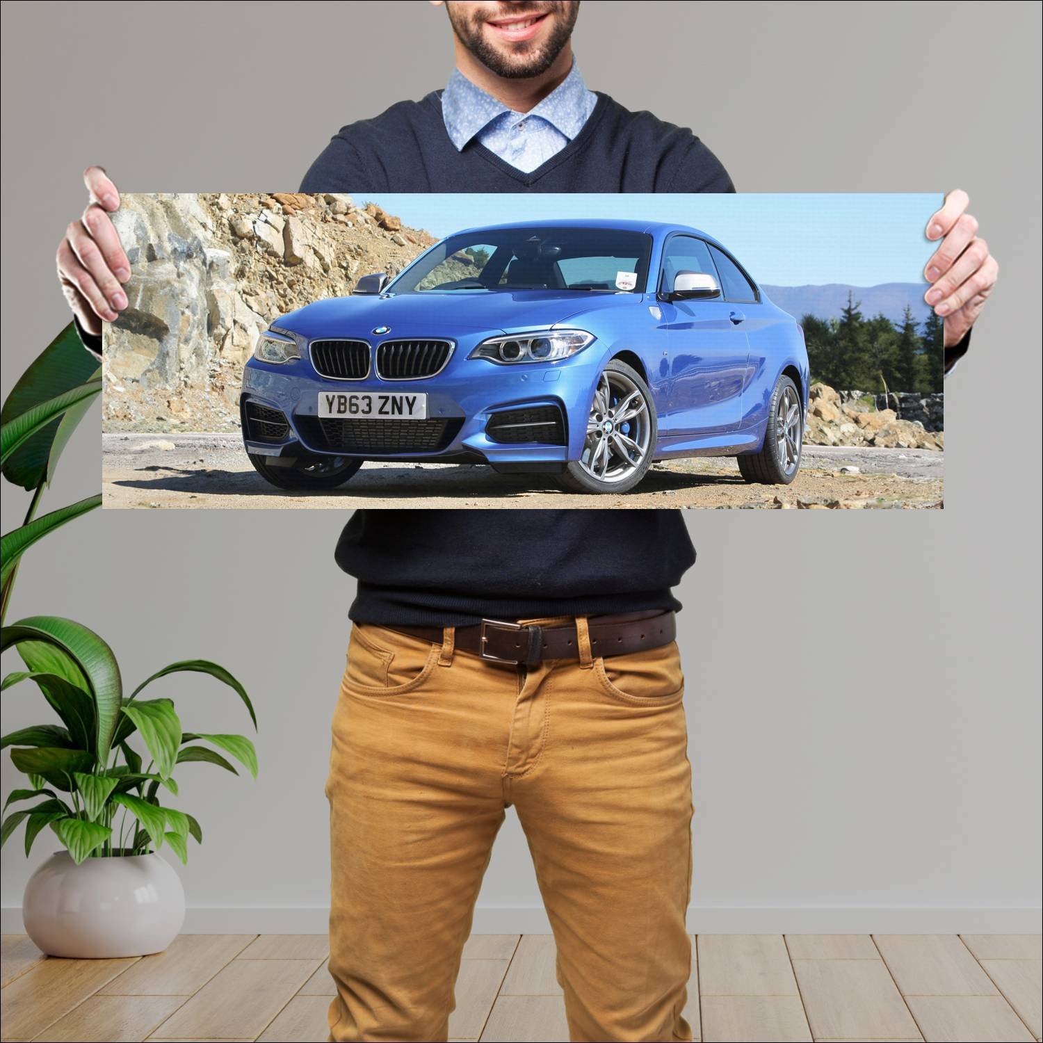 Cuadro grande 30x80cm 2014 bmw m235i coupe uk Bmw