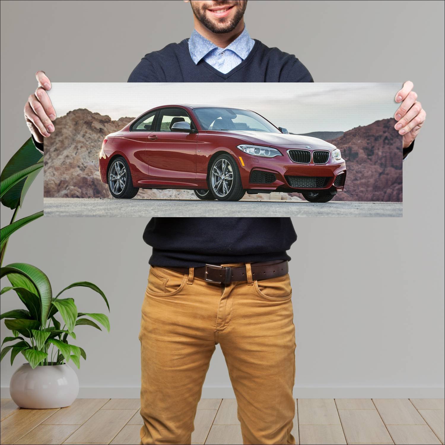 Cuadro grande 30x80cm 2014 bmw m235i coupe us Bmw
