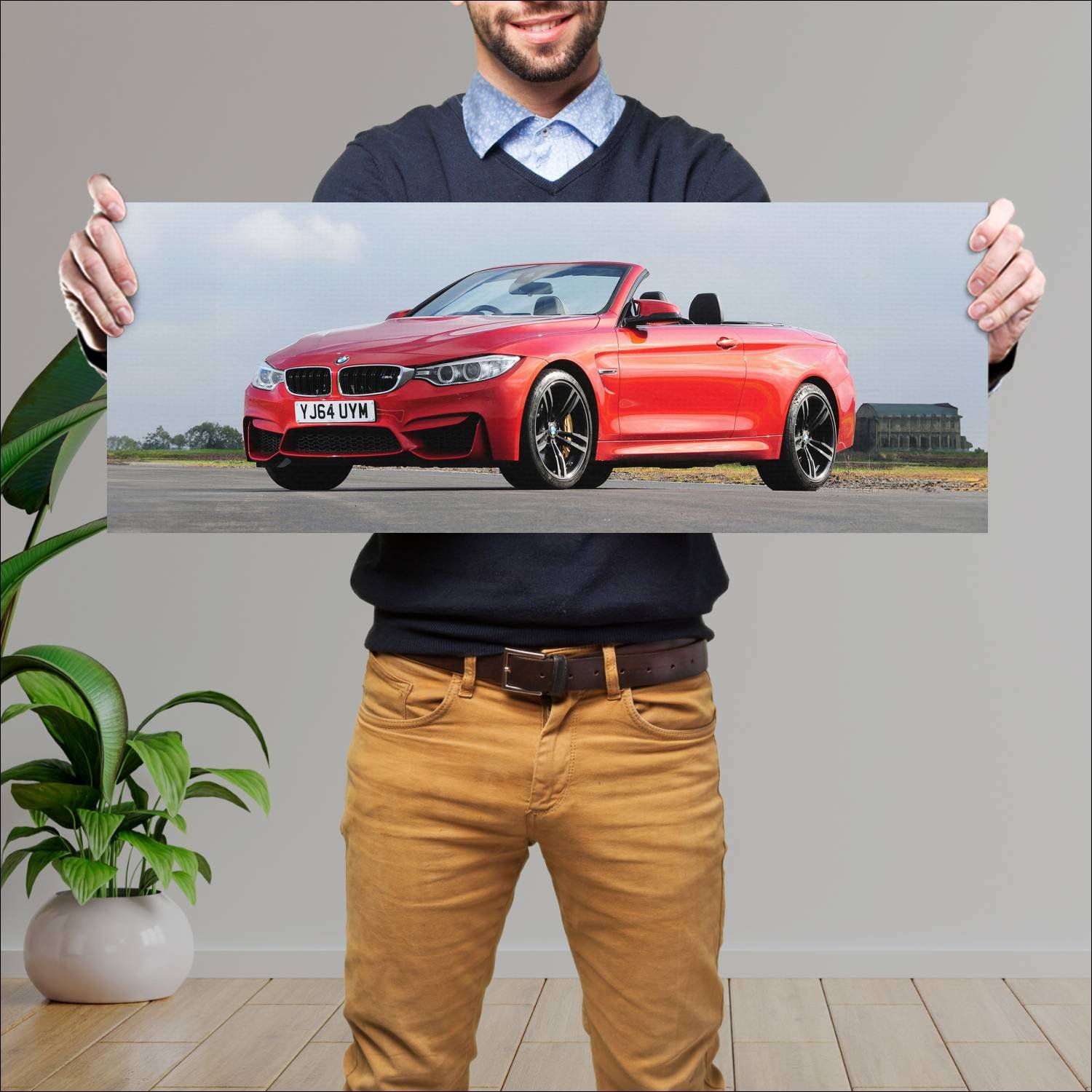 Cuadro grande 30x80cm 2014 bmw m4 convertible uk 8 191 Bmw