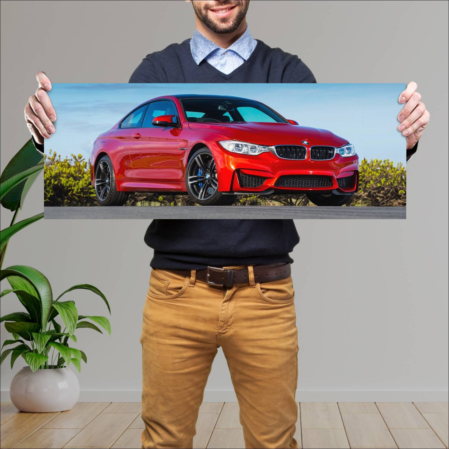 Cuadro grande 30x80cm 2014 bmw m4 coupe au auto 193 Bmw
