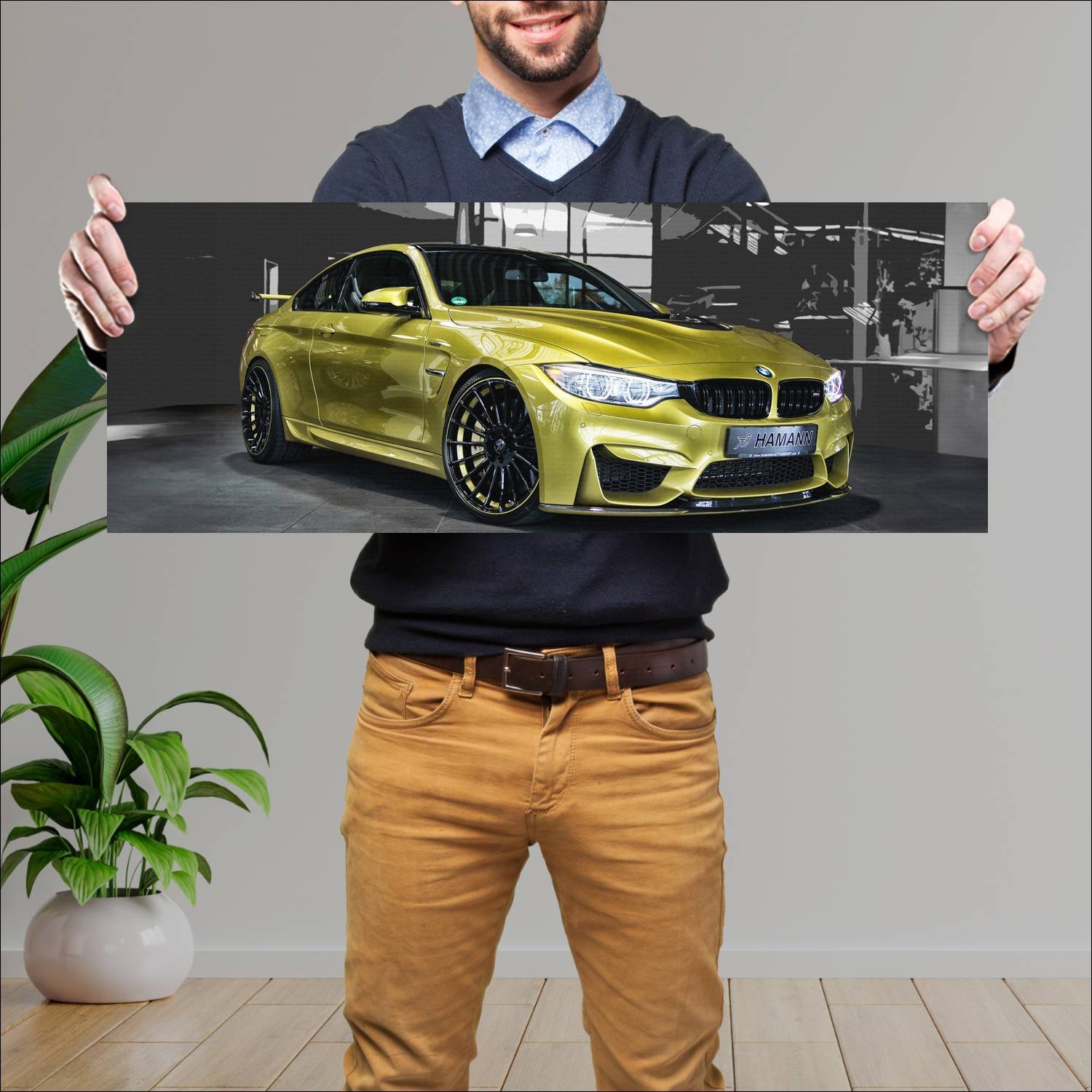 Cuadro grande 30x80cm 2014 bmw m4 coupe by hamann 195 Bmw