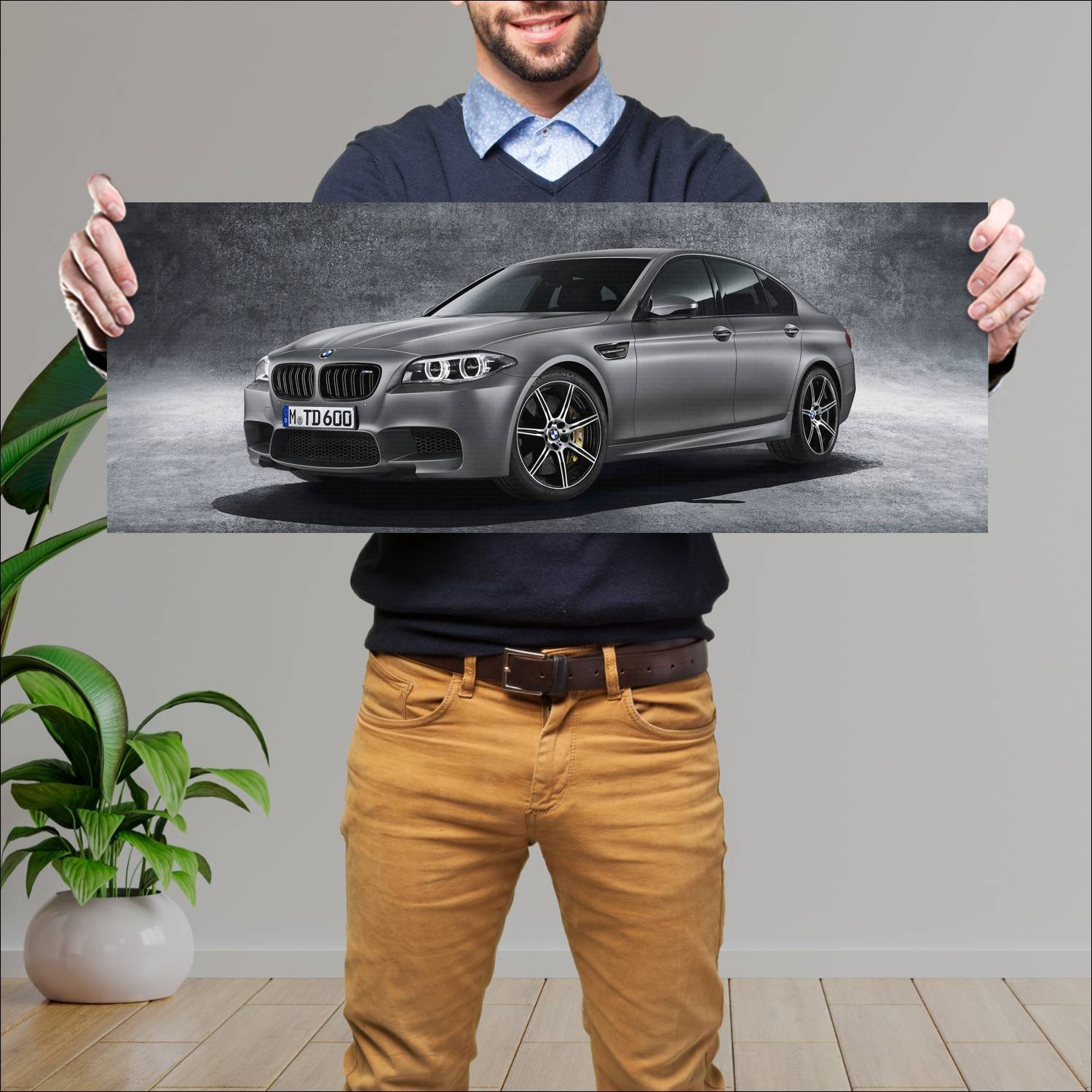 Cuadro grande 30x80cm 2014 bmw m5 30th anniversary 204 Bmw