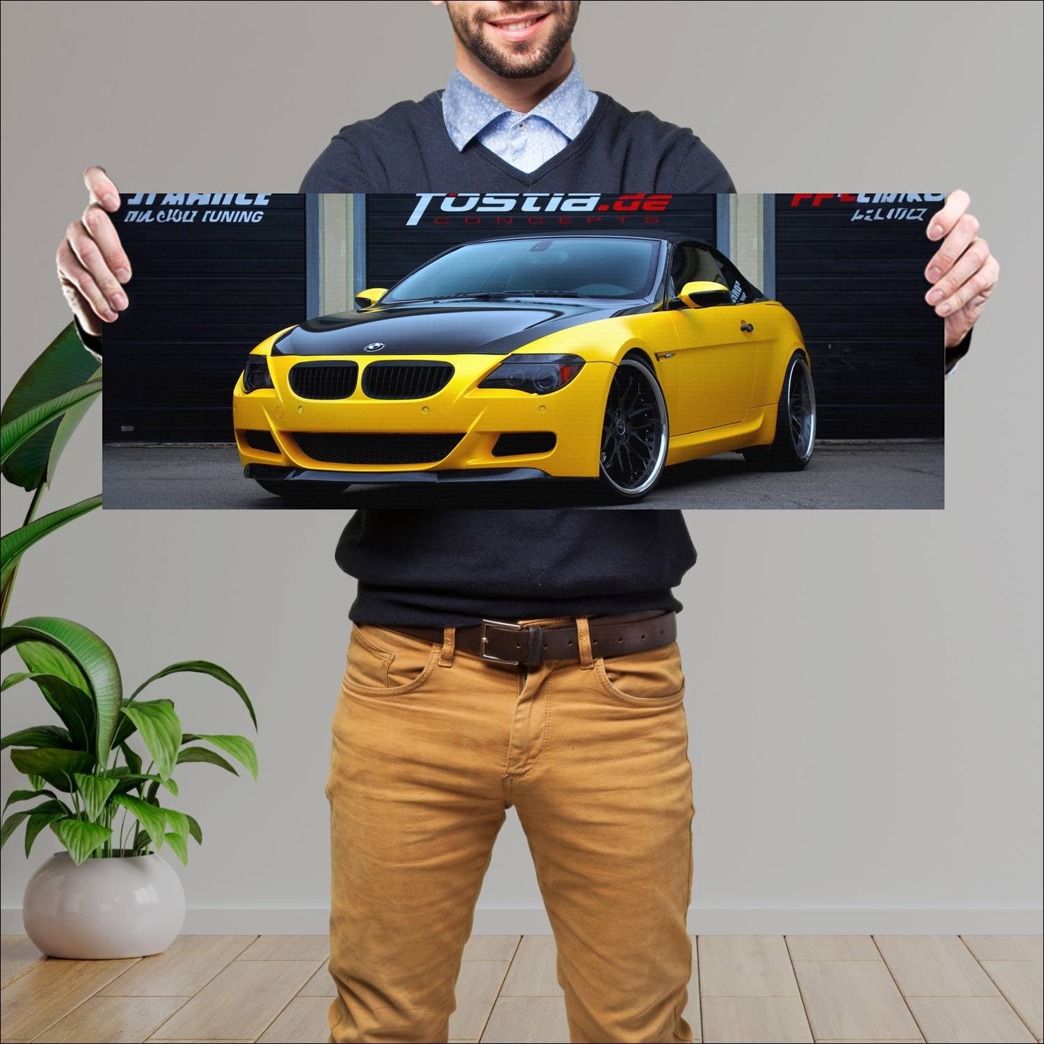 Cuadro grande 30x80cm 2014 bmw m6 convertible by f 206 Bmw