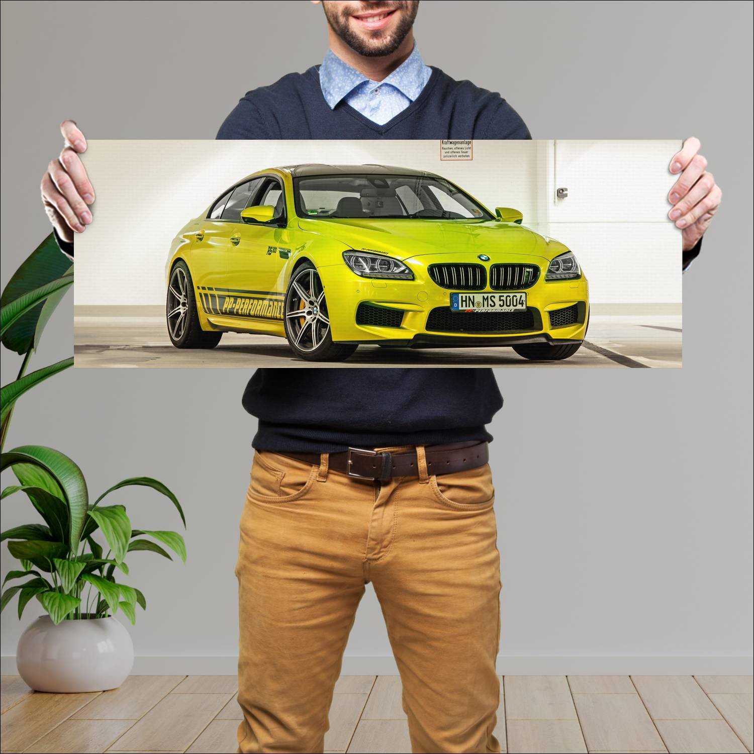 Cuadro grande 30x80cm 2014 bmw m6 rs800 gran coupe 207 Bmw