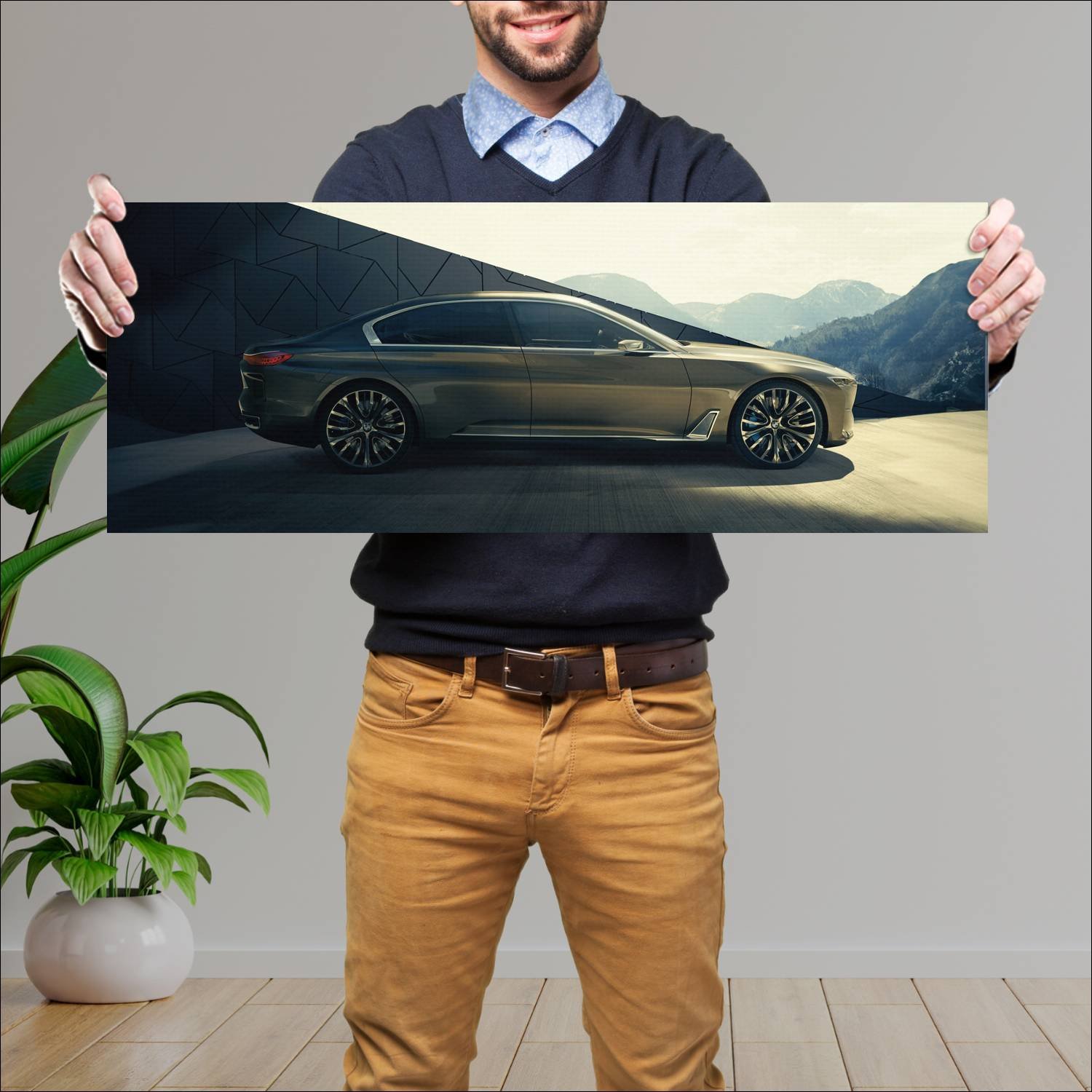 Cuadro grande 30x80cm 2014 bmw vision future luxur 208 Bmw