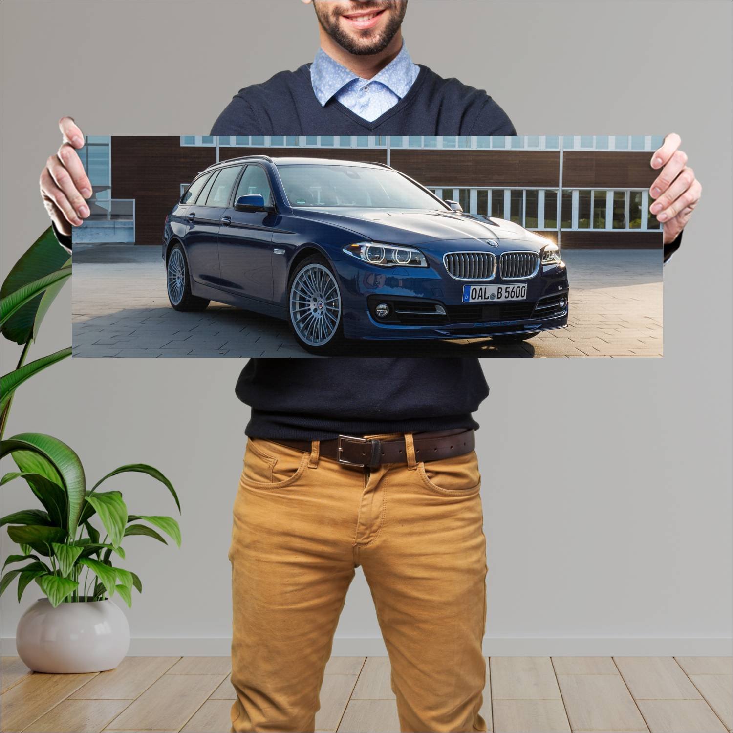 Cuadro grande 30x80cm 2015 alpina b5 biturbo touri 235 Bmw
