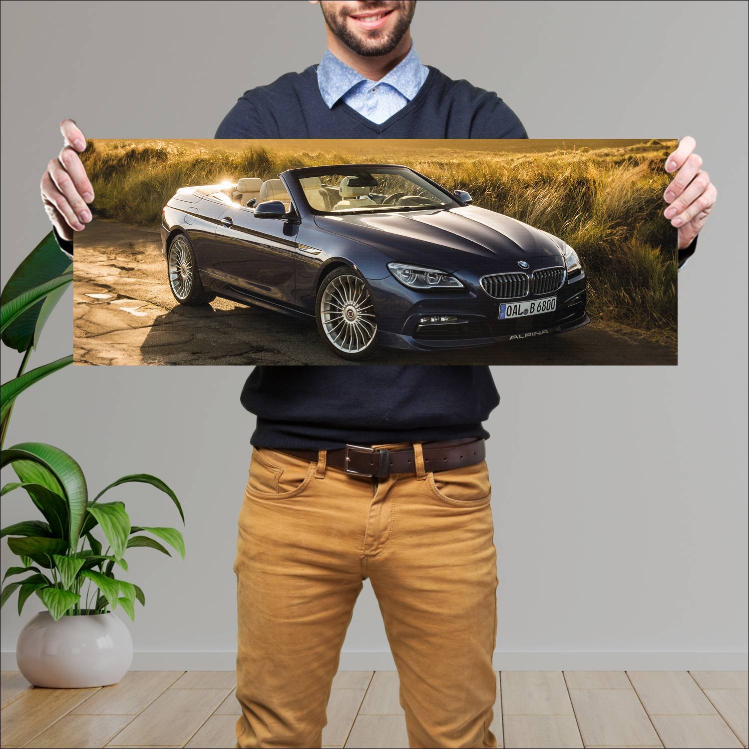 Cuadro grande 30x80cm 2015 alpina b6 biturbo cabri 236 Bmw