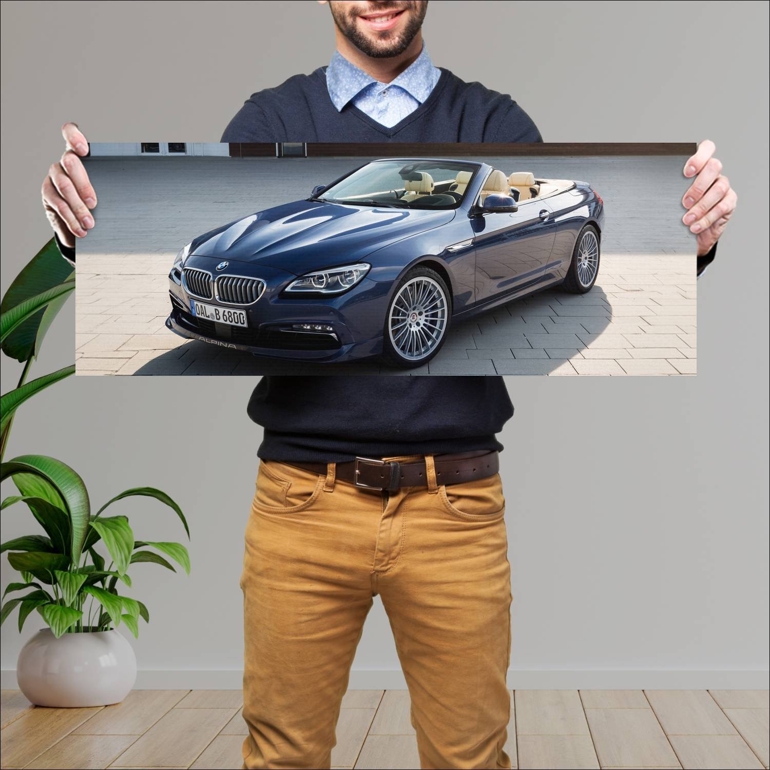 Cuadro grande 30x80cm 2015 alpina b6 biturbo cabri 237 Bmw